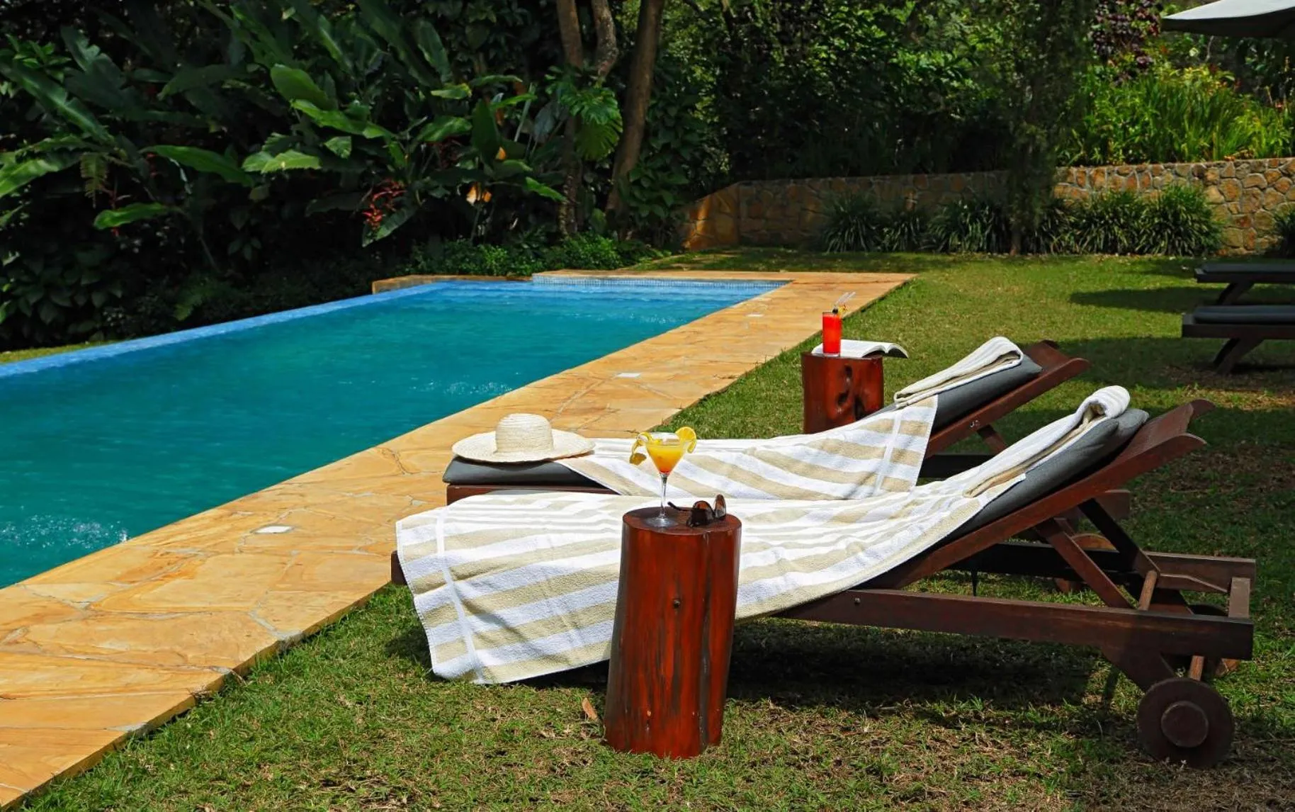 Swimming pool in Lake Duluti Lodge