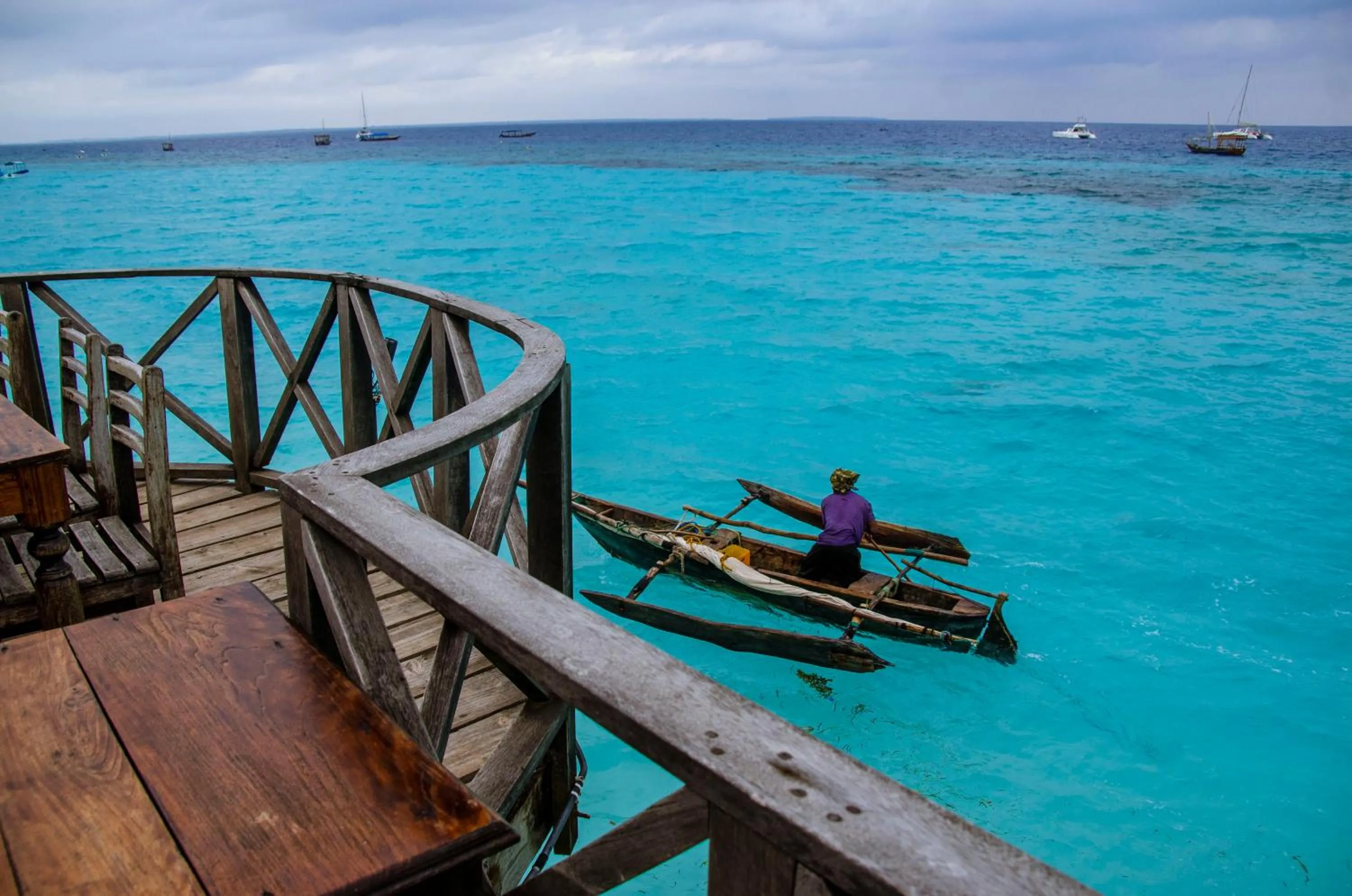 Sea view in Langi Langi Beach Bungalows