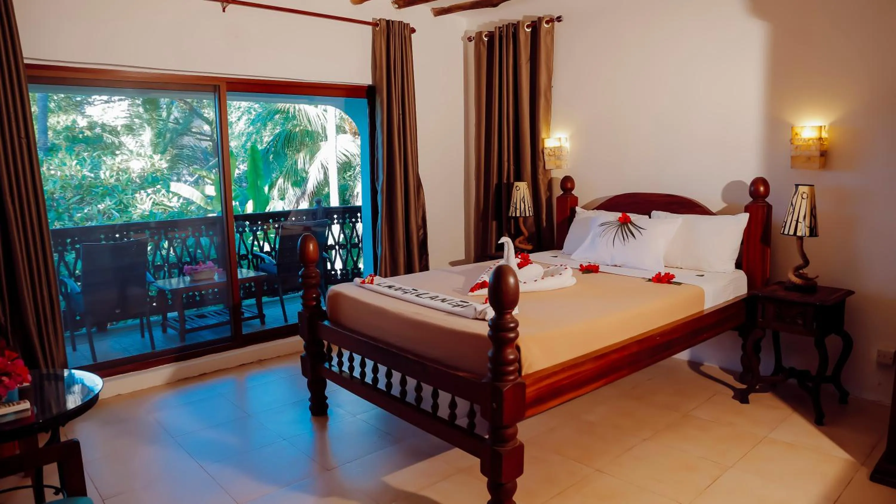 View (from property/room), Bed in Langi Langi Beach Bungalows