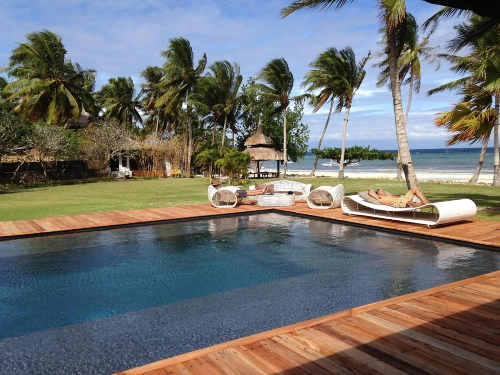 Swimming pool in The Ananyana Beach Resort by SMS Hospitality