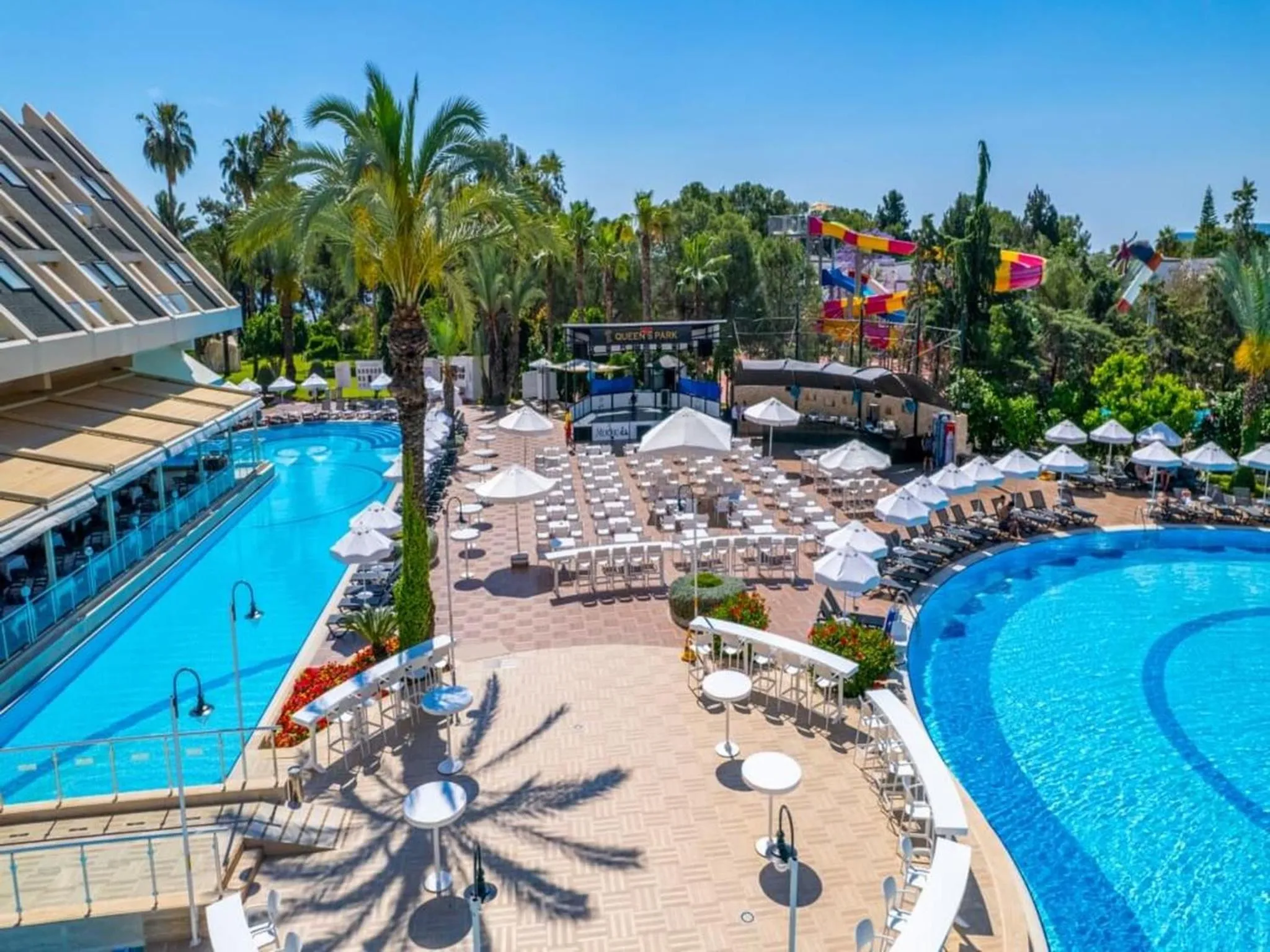 Pool view in Queen's Park Resort Göynük