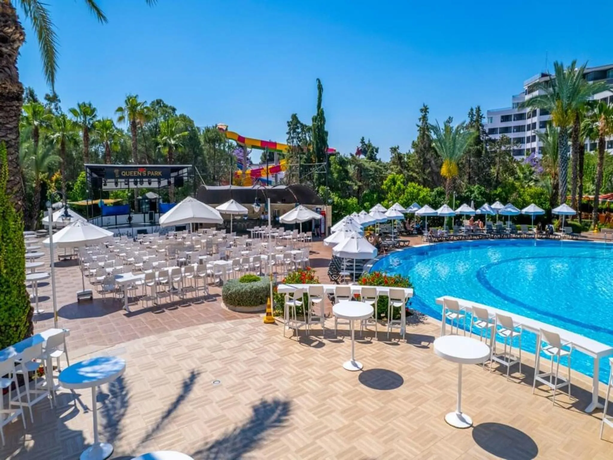 Pool view in Queen's Park Resort Göynük