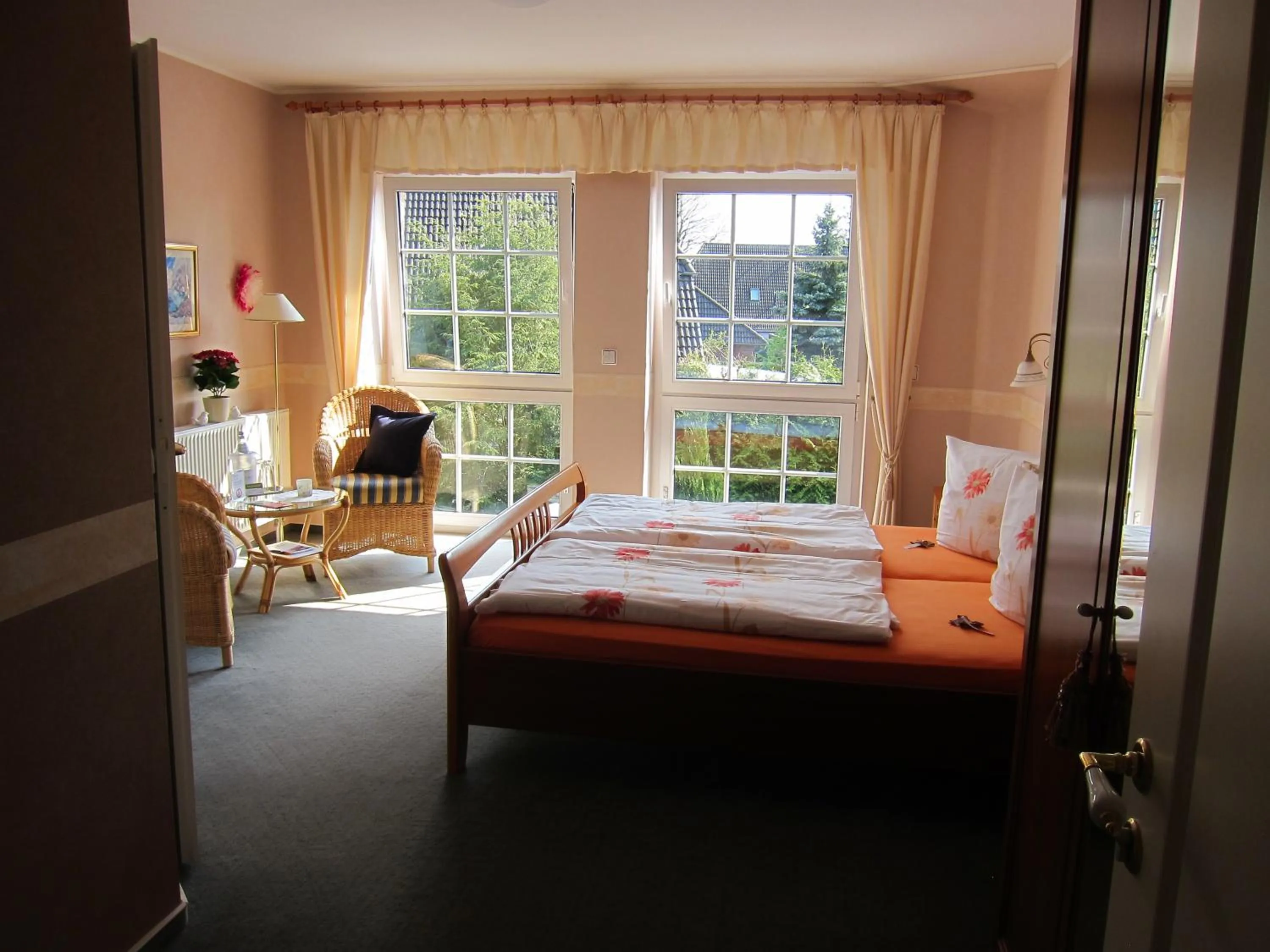 Photo of the whole room, Bed in Hotel Heidetraum