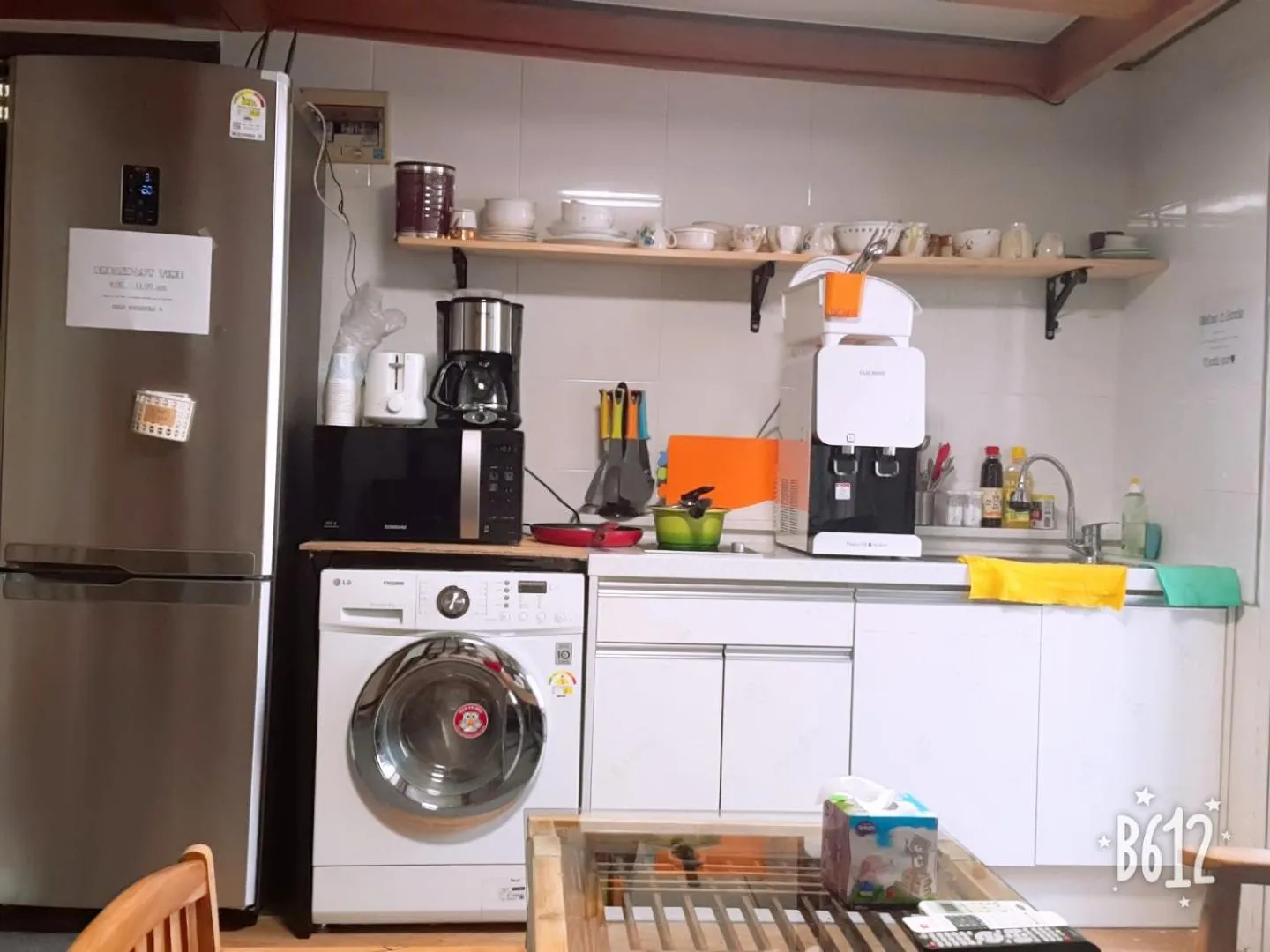 Kitchen or kitchenette in Able Guesthouse Hongdae