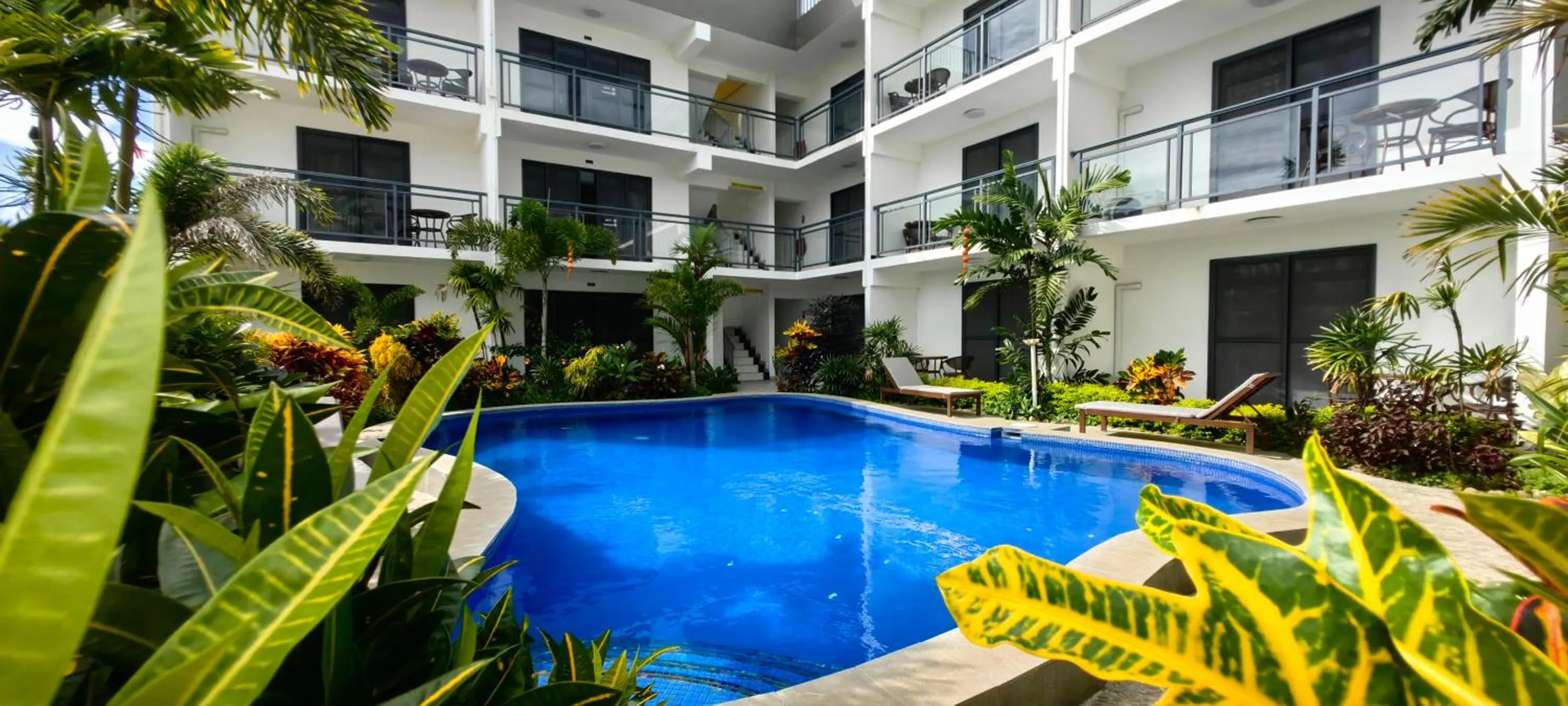 Pool view in Ocean Breeze Apartment Hotel