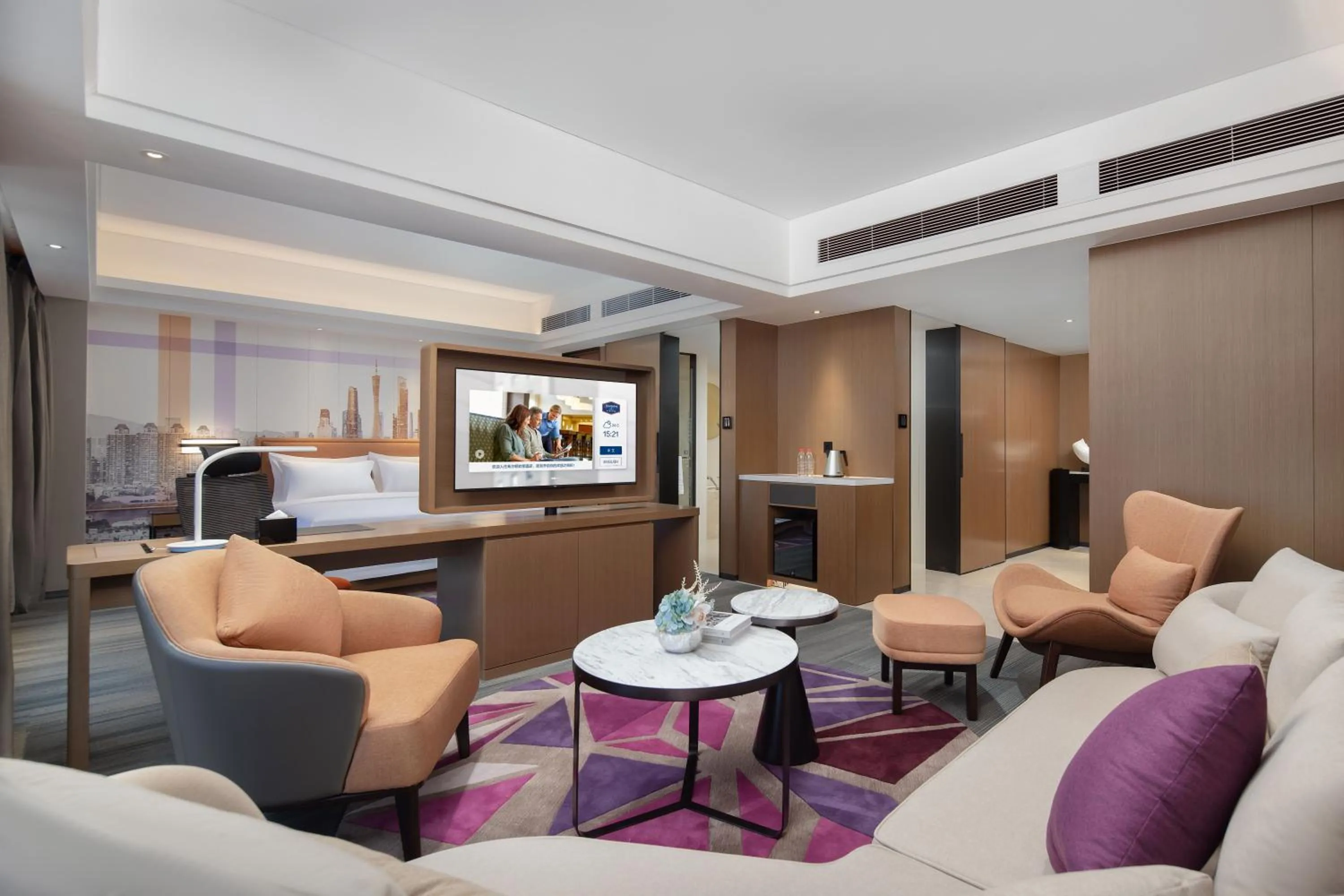 Living room in Hampton by Hilton Guangzhou Luoxi