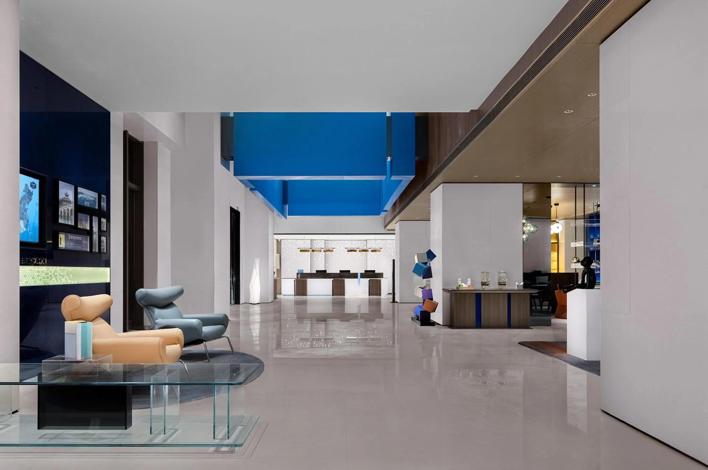 Seating area in Hampton by Hilton Guangzhou Luoxi