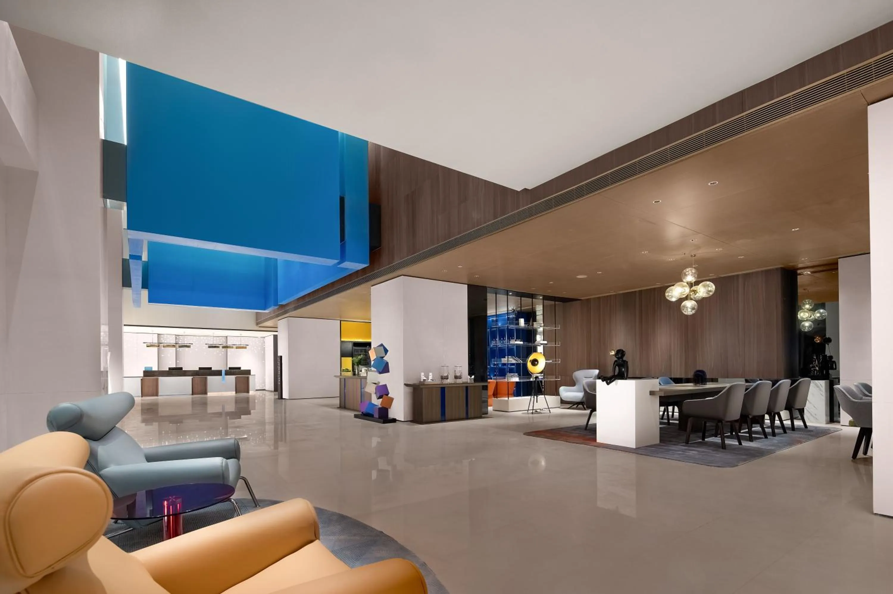 Seating area in Hampton by Hilton Guangzhou Luoxi