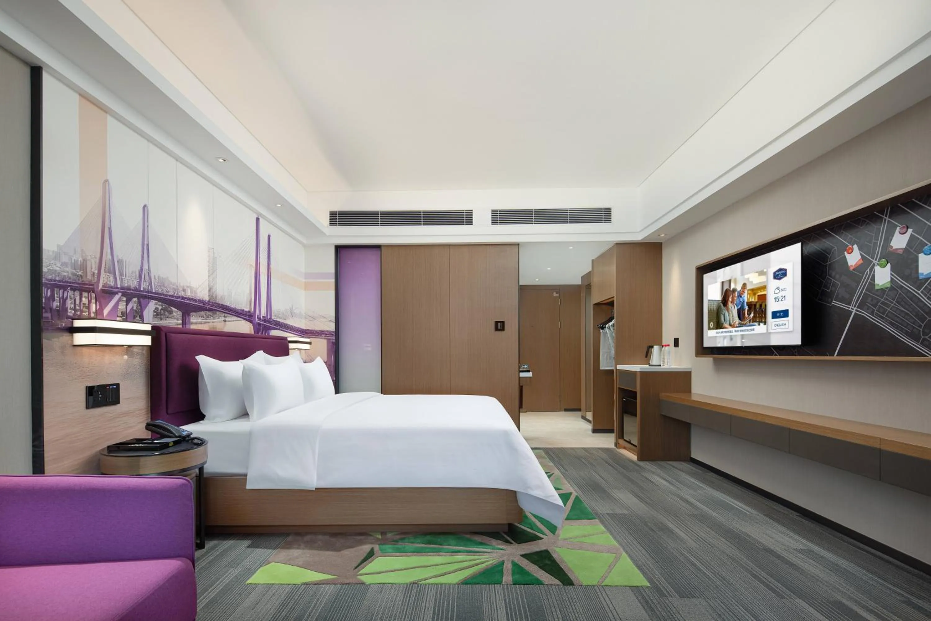Bedroom in Hampton by Hilton Guangzhou Luoxi
