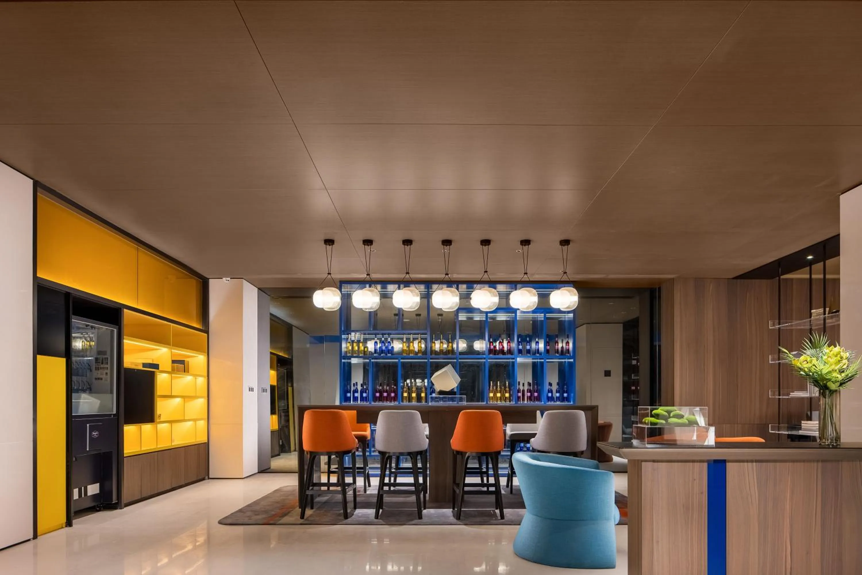 Seating area in Hampton by Hilton Guangzhou Luoxi