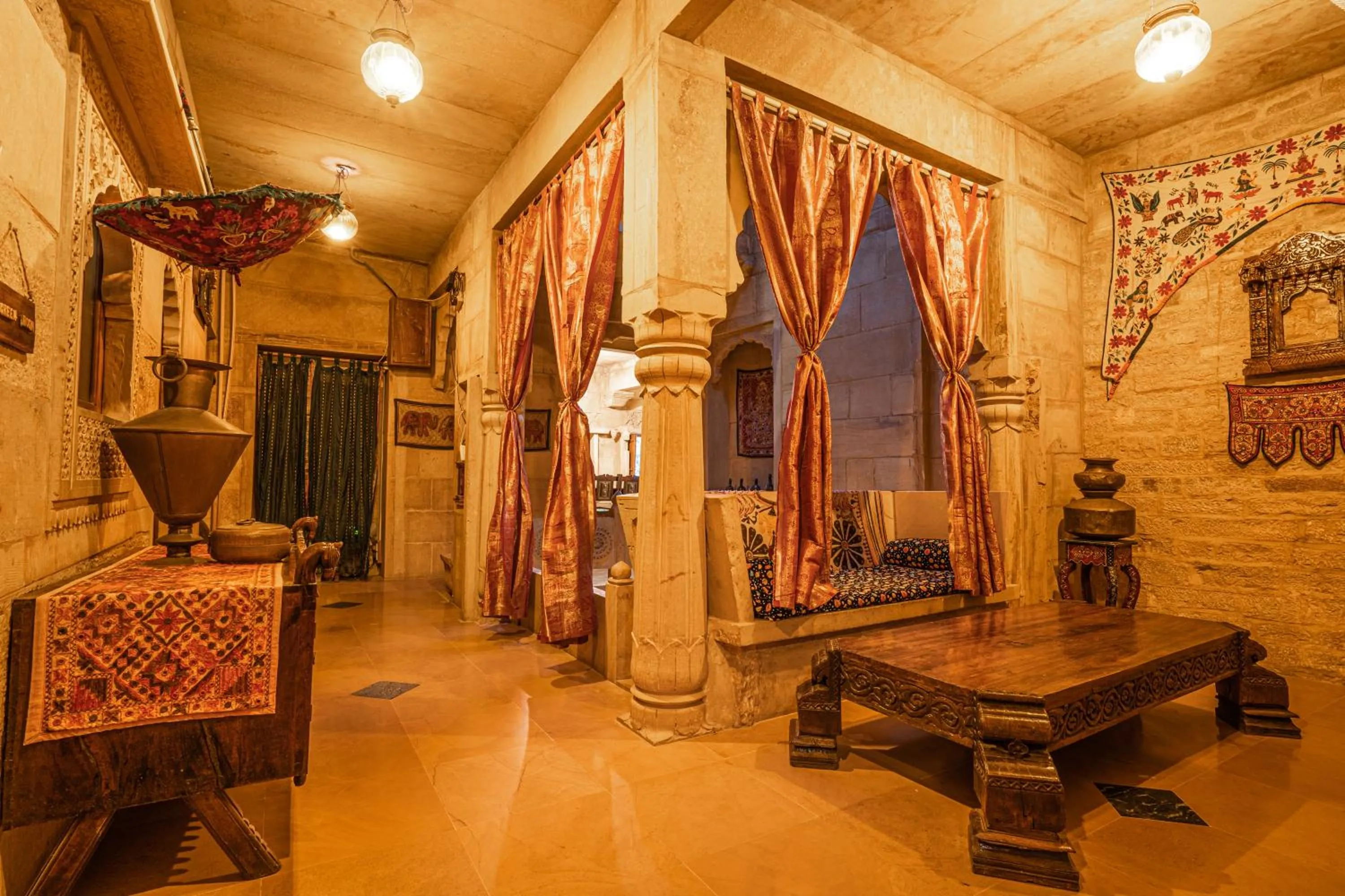 Living room in Hotel Garh Jaisal Haveli