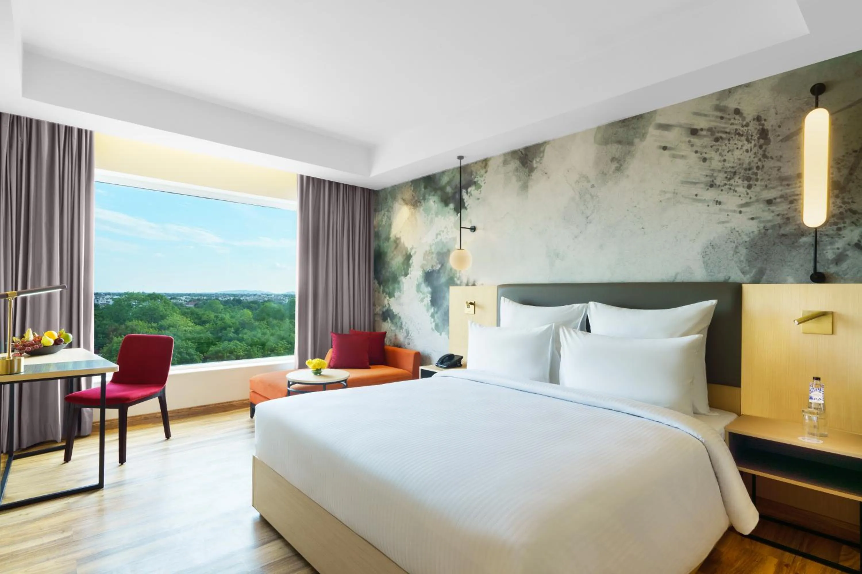 Bed in Novotel Jaipur Convention Centre