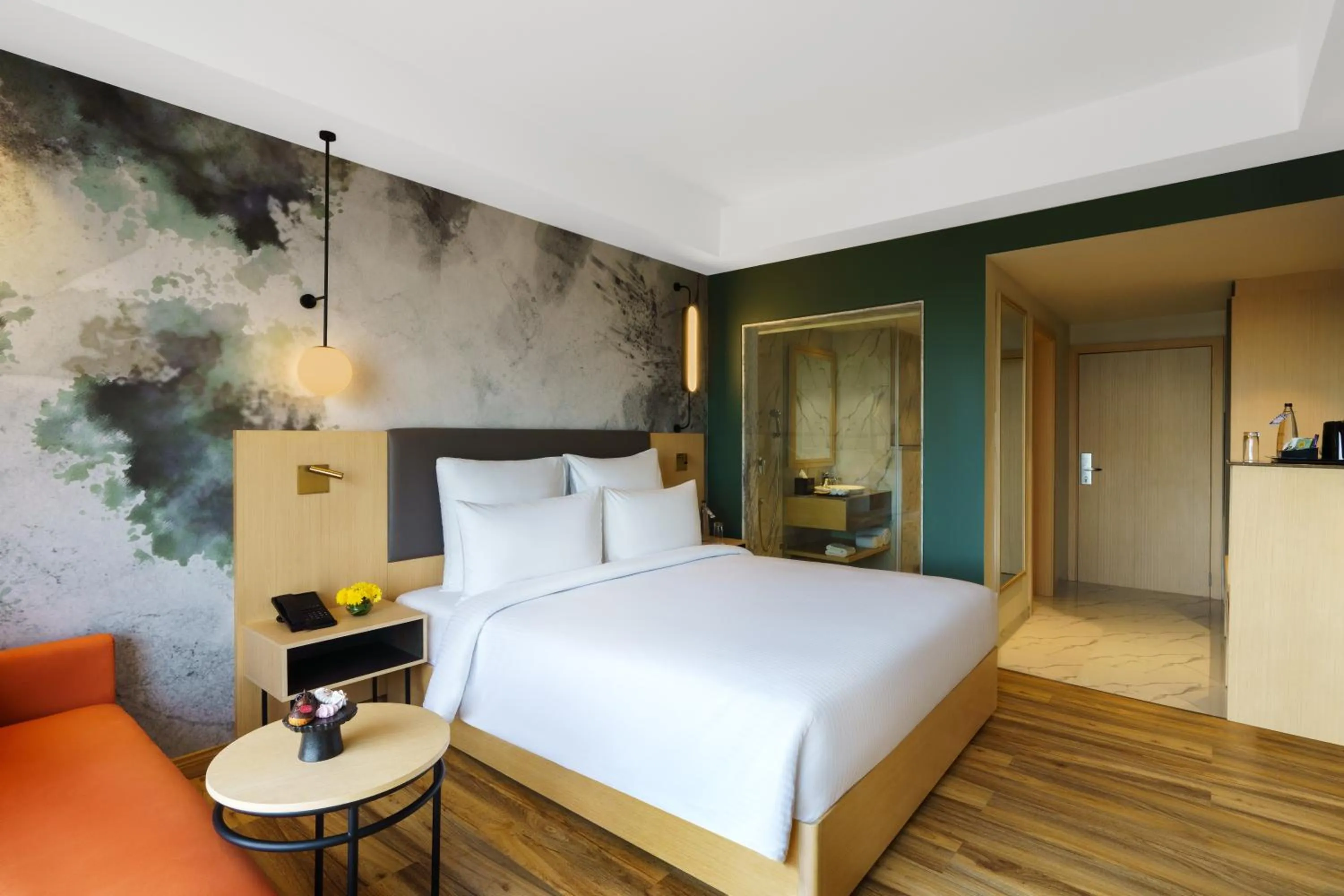 Bed in Novotel Jaipur Convention Centre