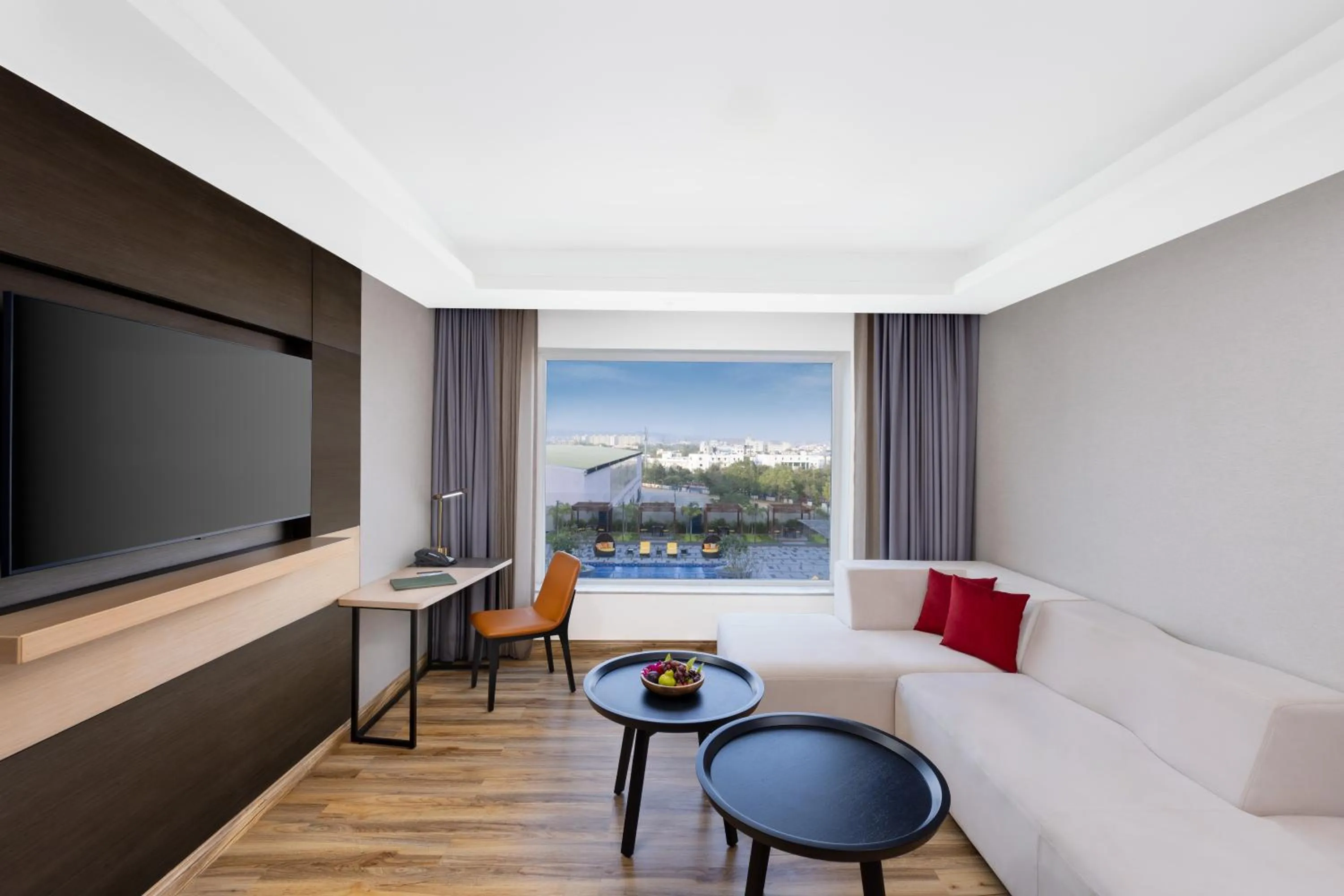 Communal lounge/ TV room in Novotel Jaipur Convention Centre