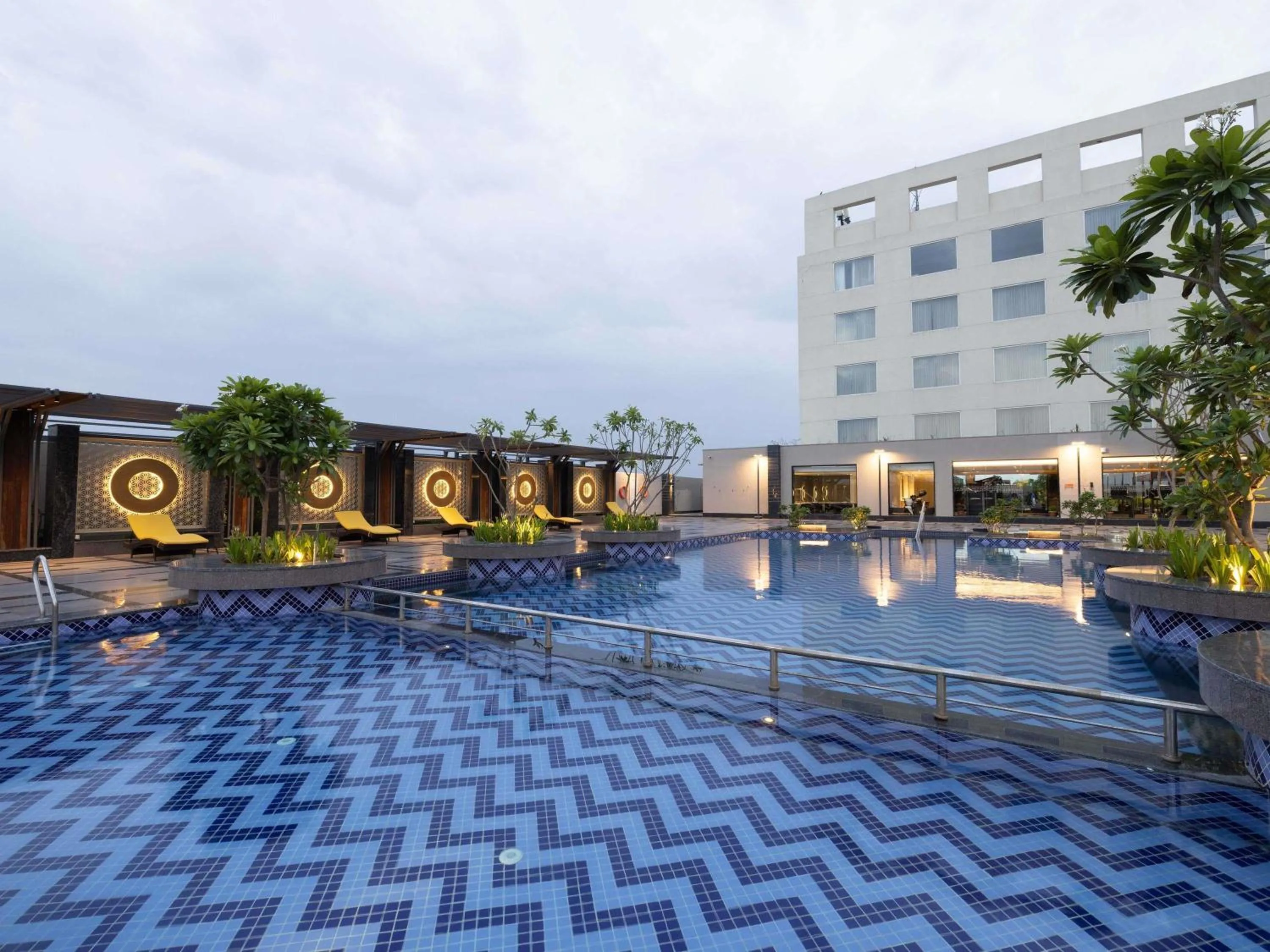 Pool view in Novotel Jaipur Convention Centre