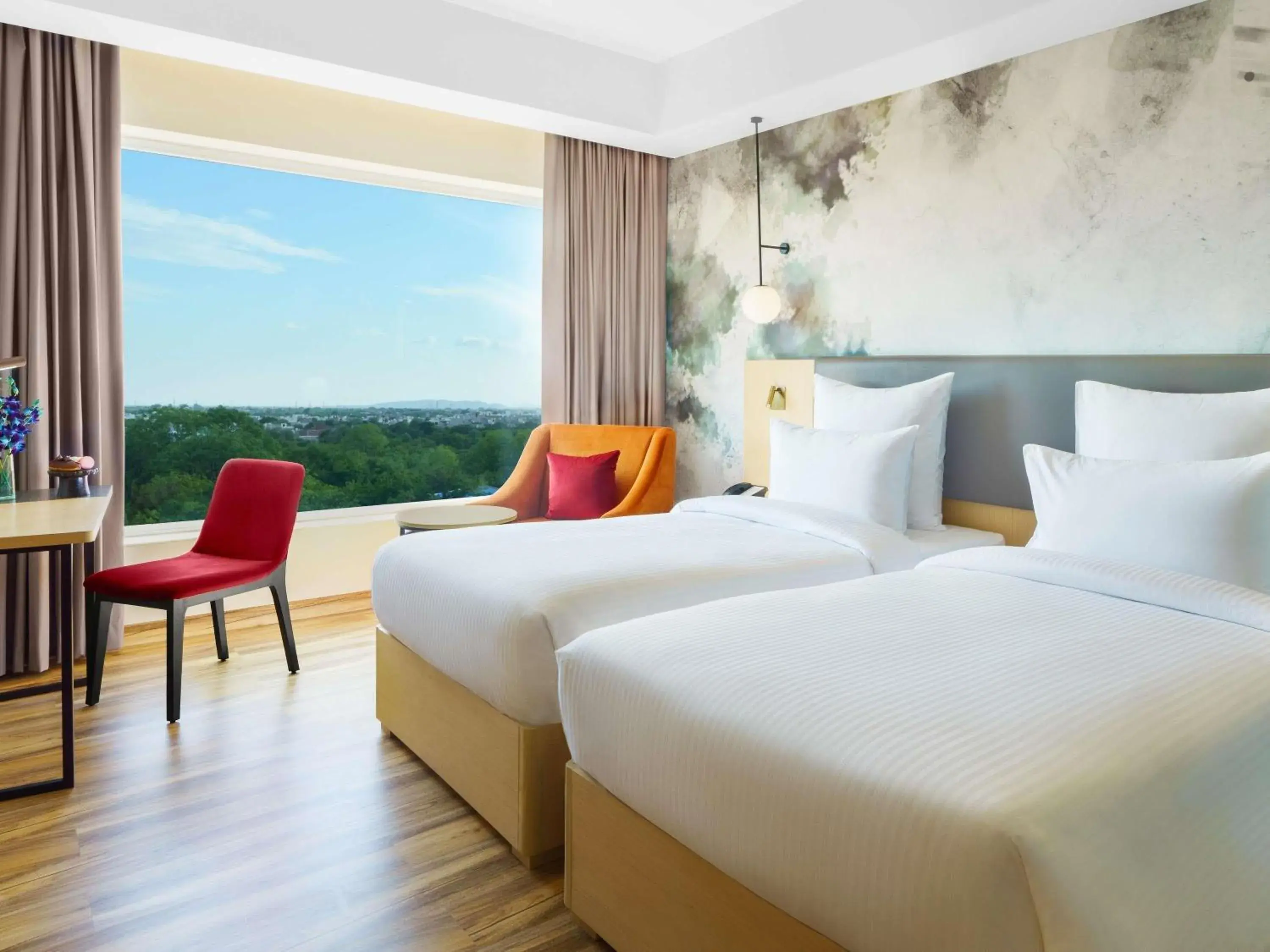 Superior Double Room - Garden Side/Non-Smoking: Avail 15% off on F&B, 20% on SPA, Happy Hours from 11am-7pm in Novotel Jaipur Convention Centre Superior Double Room - Garden Side/Non-Smoking: Avail 15% off on F&B, 20% on SPA, Happy Hours from 11am-7pm in Novotel Jaipur Convention Centre