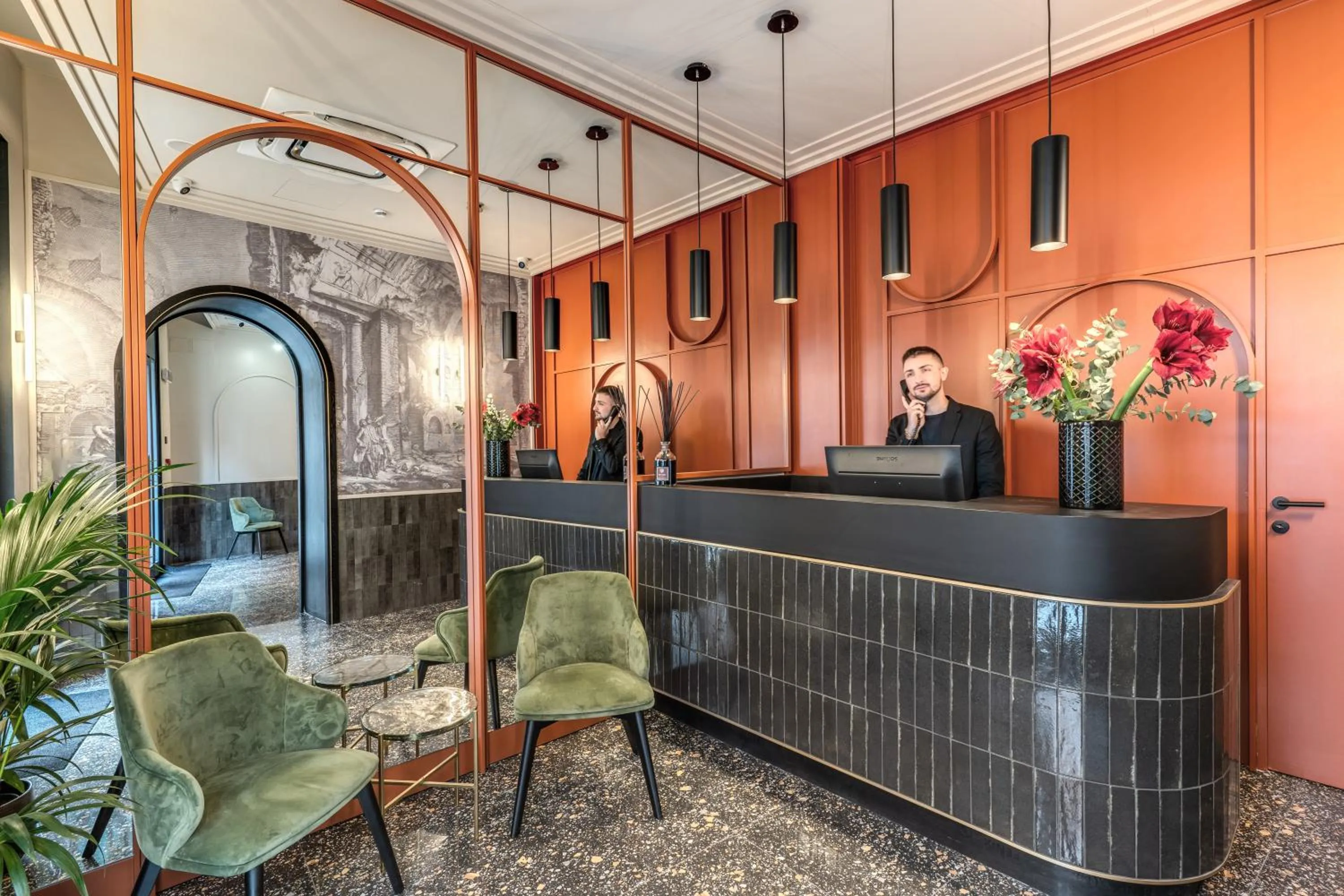 Lobby or reception in Residenza Piranesi Boutique Hotel