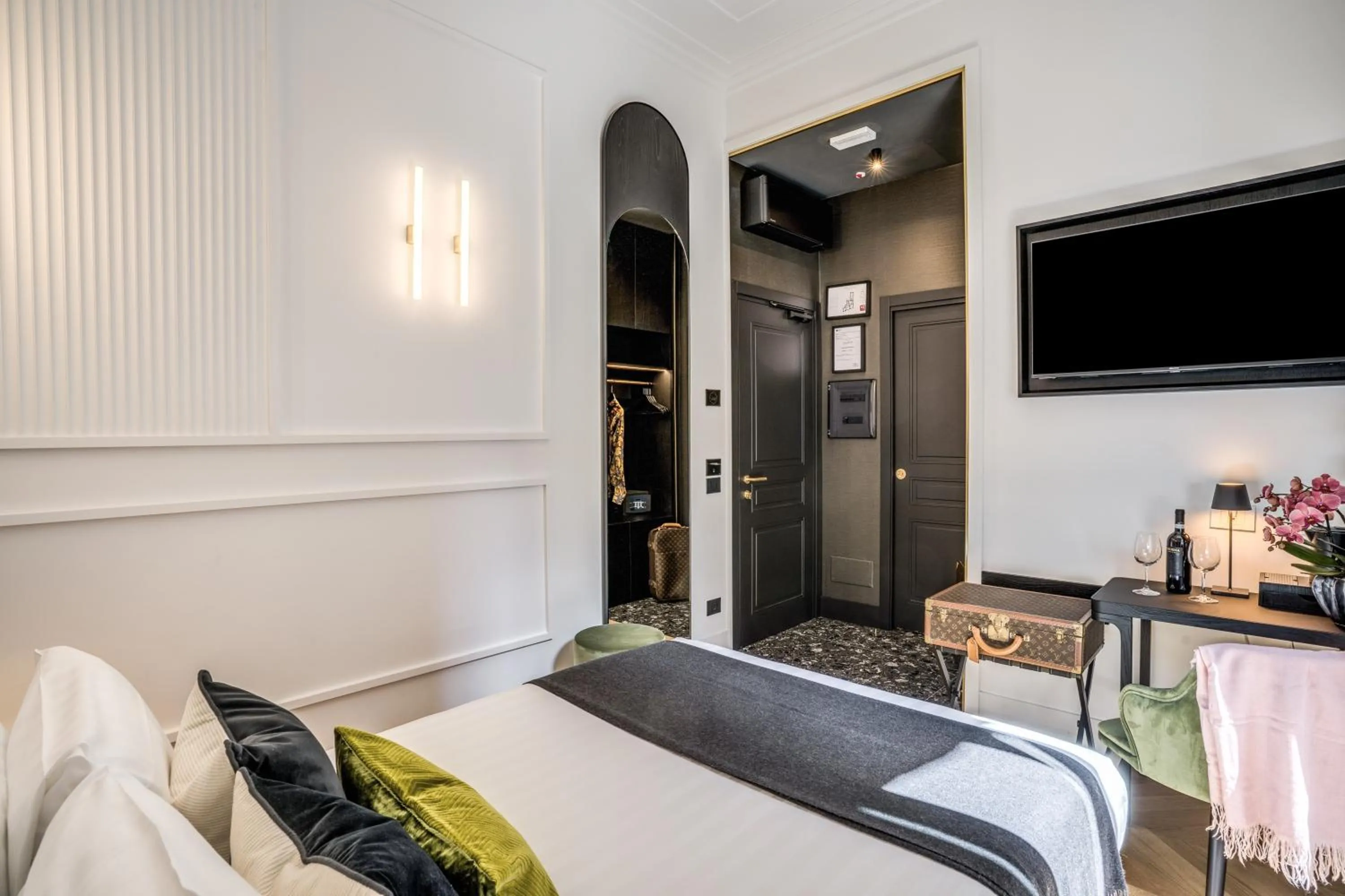 Bedroom, Bed in Residenza Piranesi Boutique Hotel