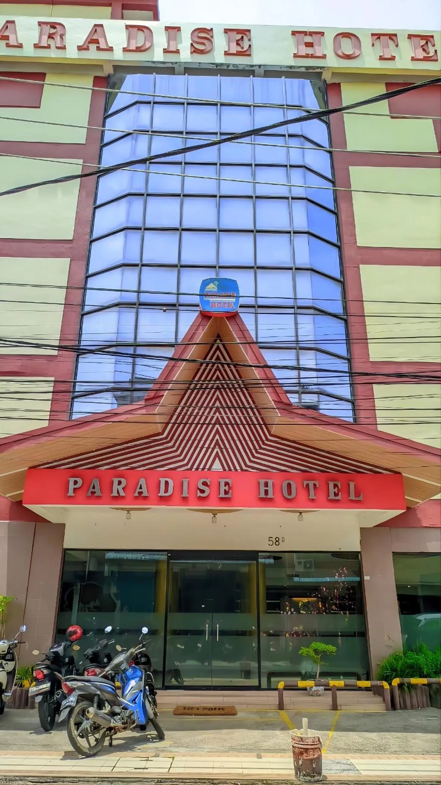 Property building in Paradise Hotel