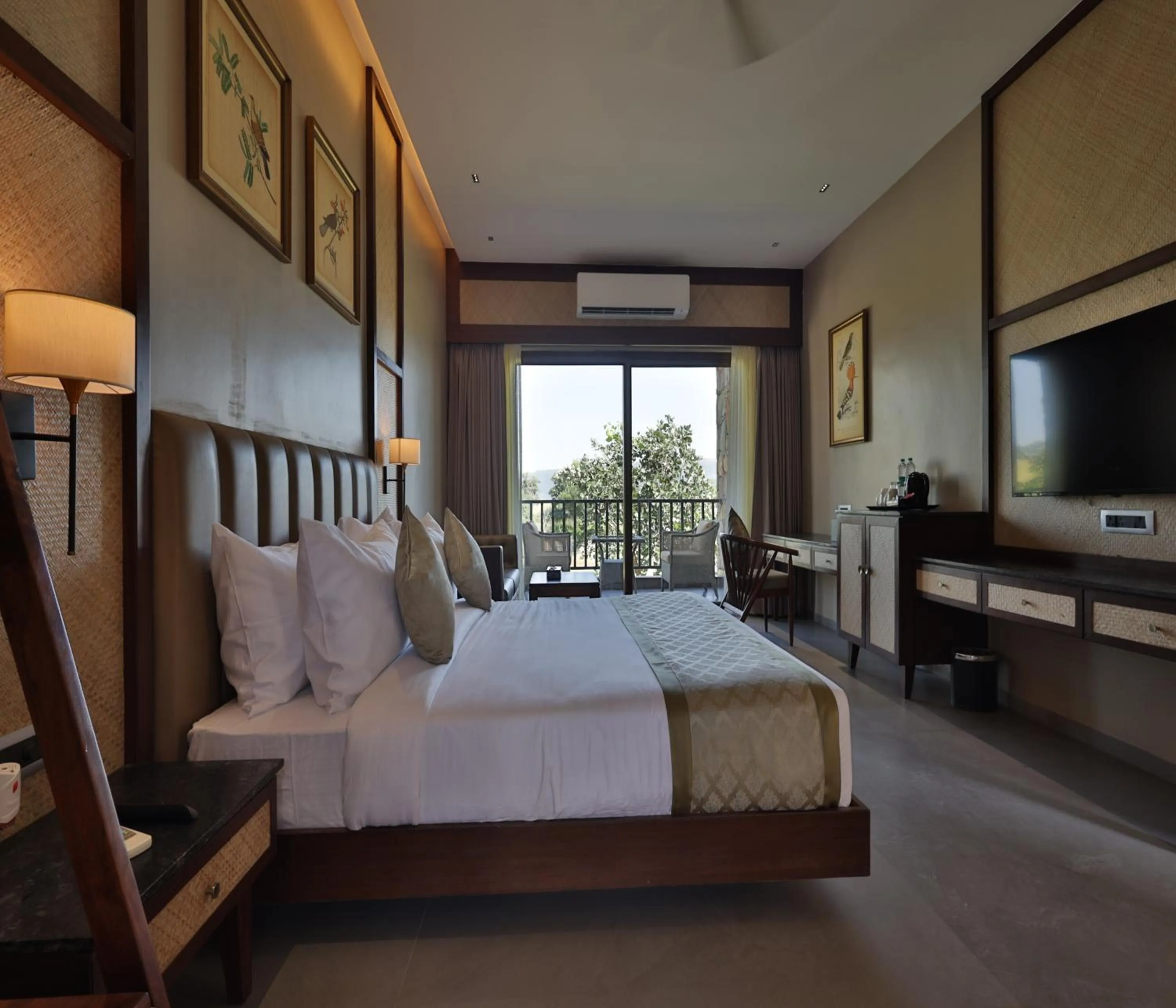 Bed in Sajjan Bagh Resort Kumbhalgarh