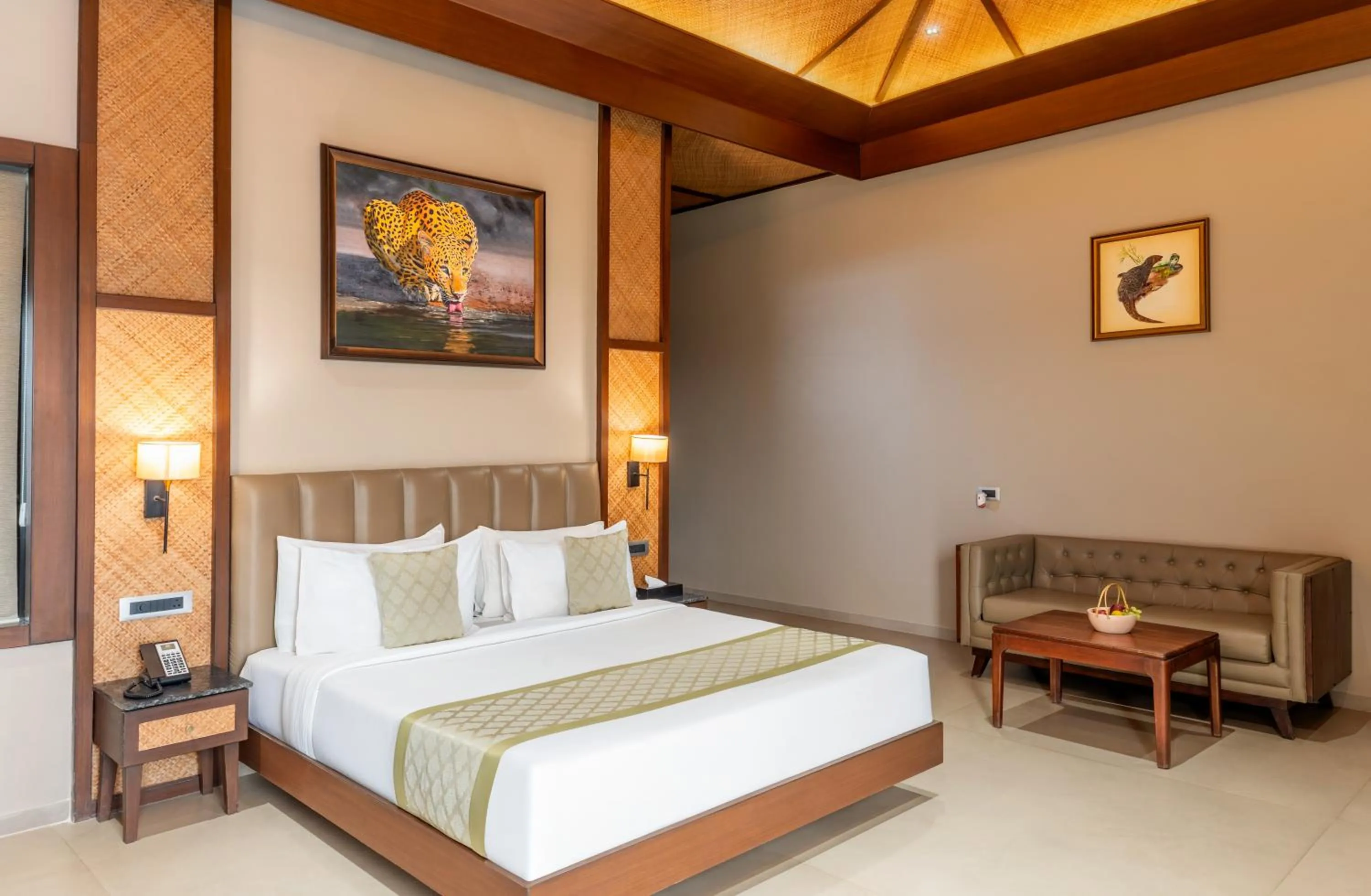 Bed in Sajjan Bagh Resort Kumbhalgarh