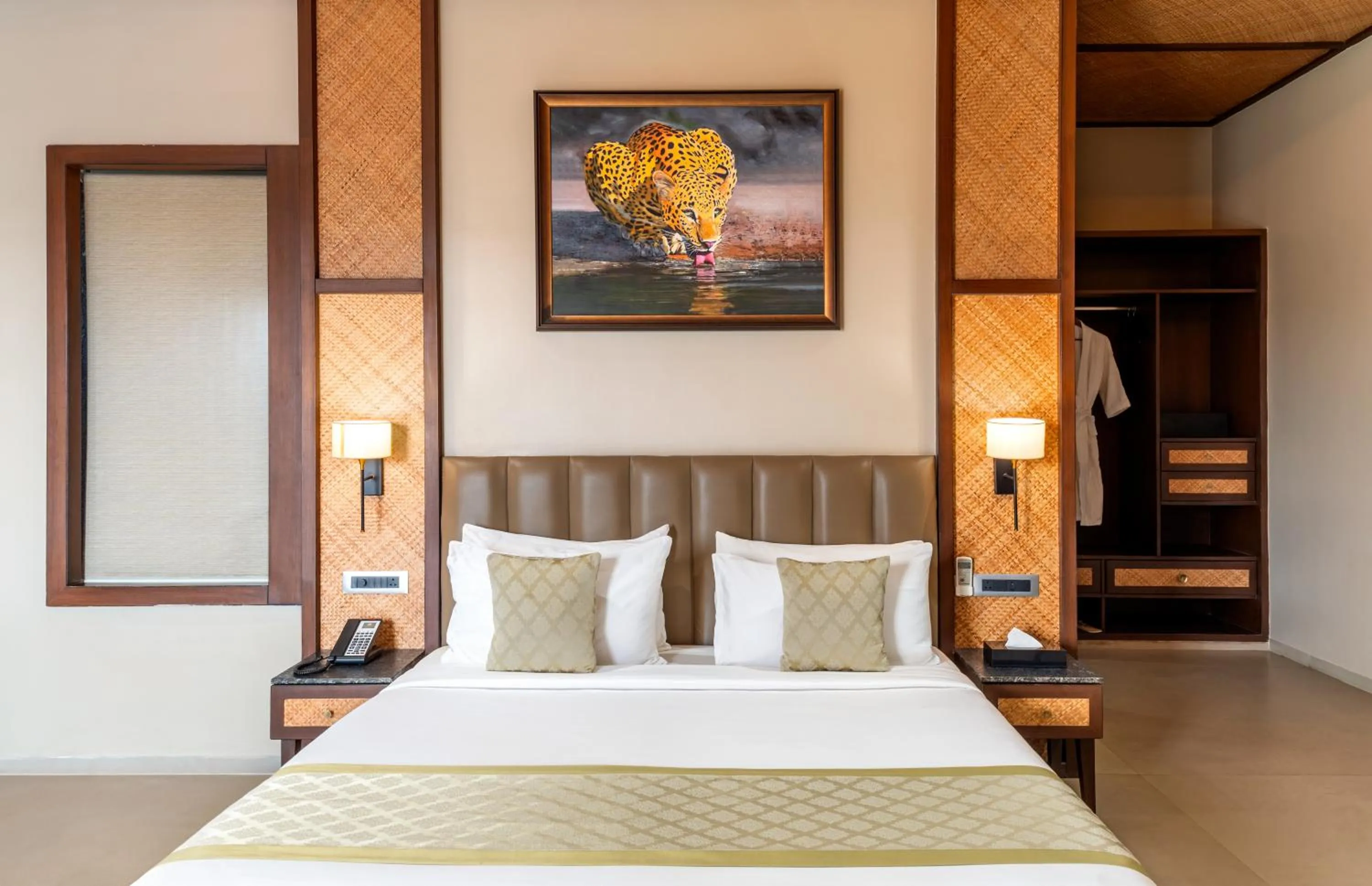 Bed in Sajjan Bagh Resort Kumbhalgarh