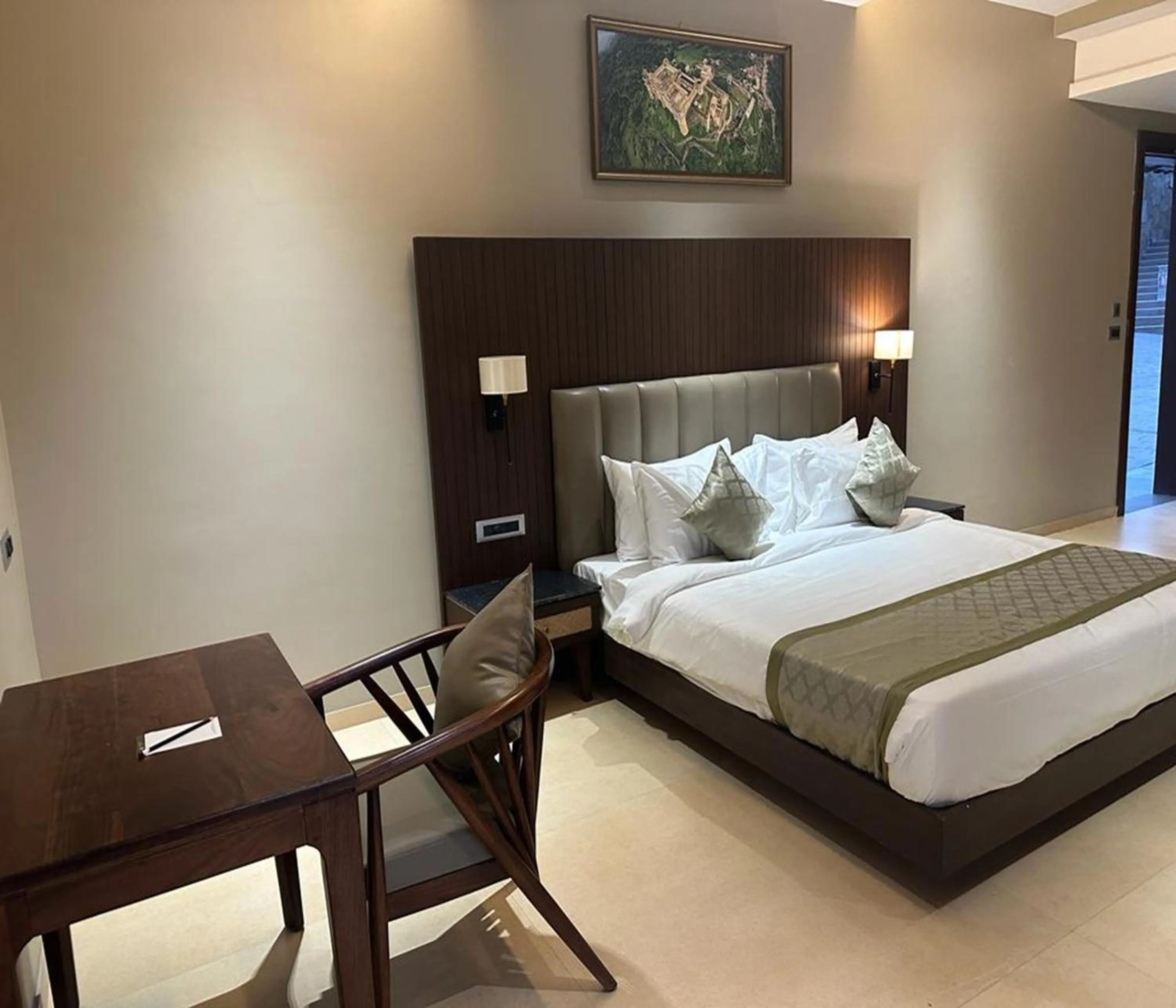 Bed in Sajjan Bagh Resort Kumbhalgarh