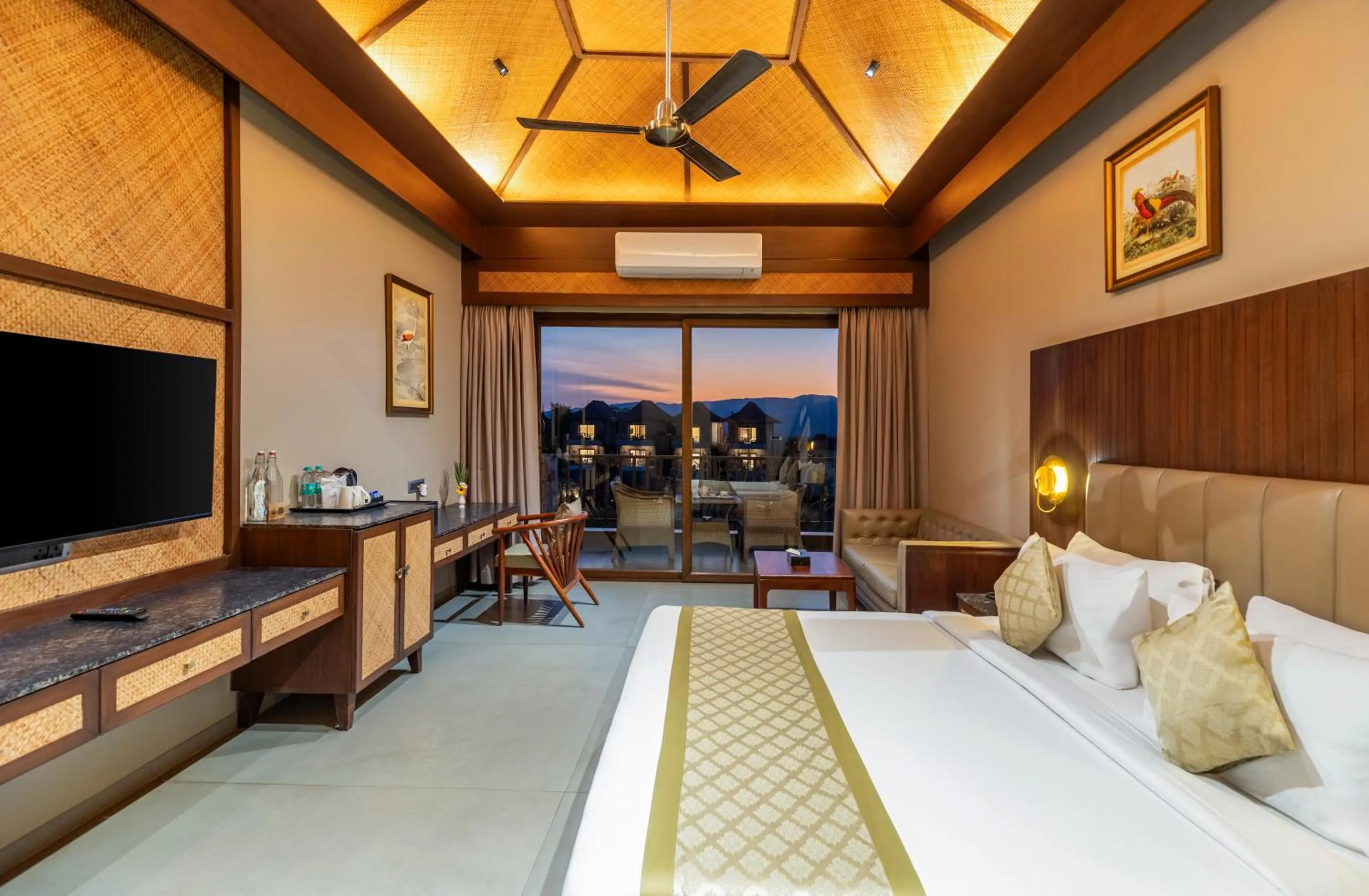 Bed in Sajjan Bagh Resort Kumbhalgarh