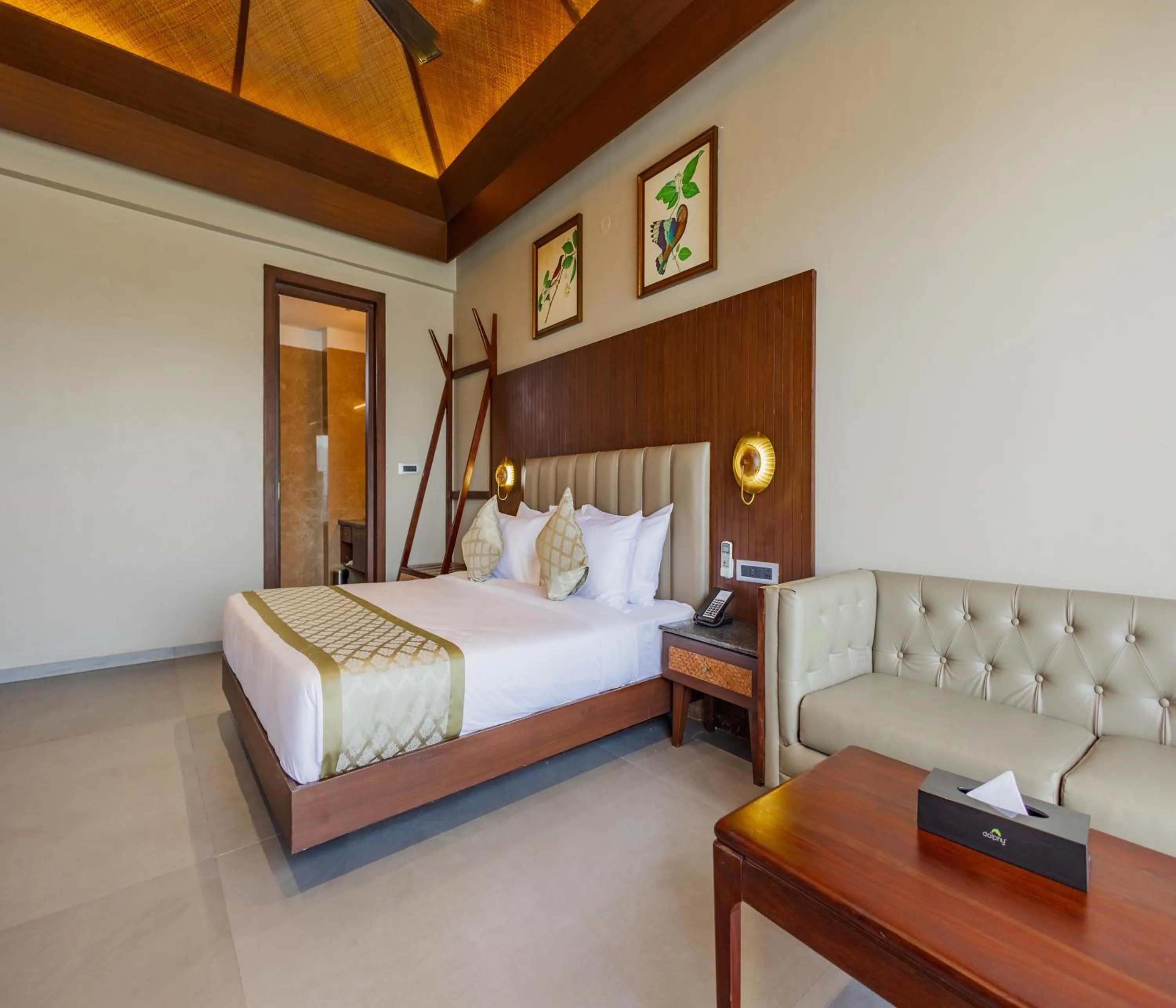 Bed in Sajjan Bagh Resort Kumbhalgarh