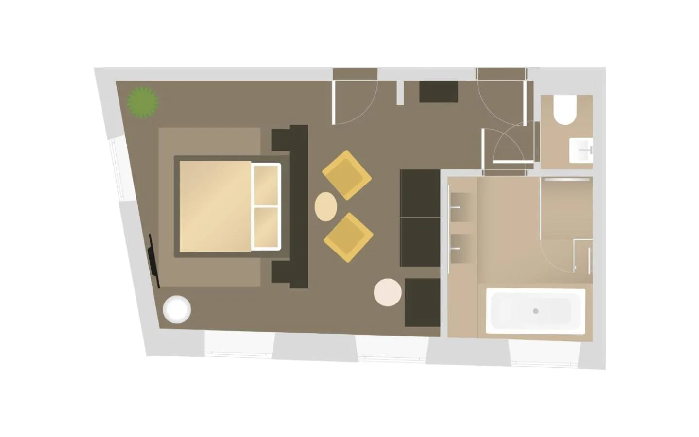 Floor plan in Iris Porsche Hotel & Restaurant