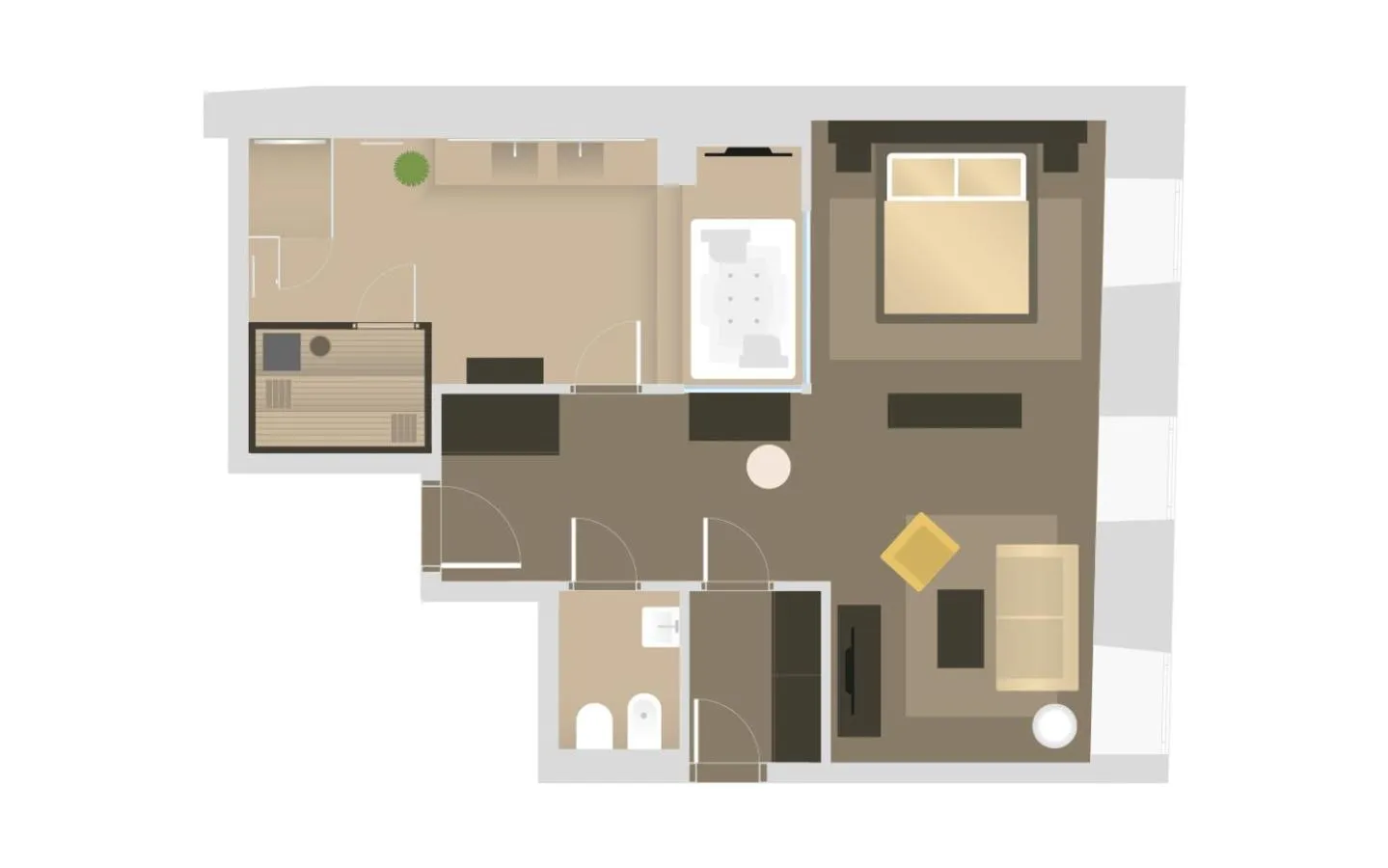 Floor plan in Iris Porsche Hotel & Restaurant