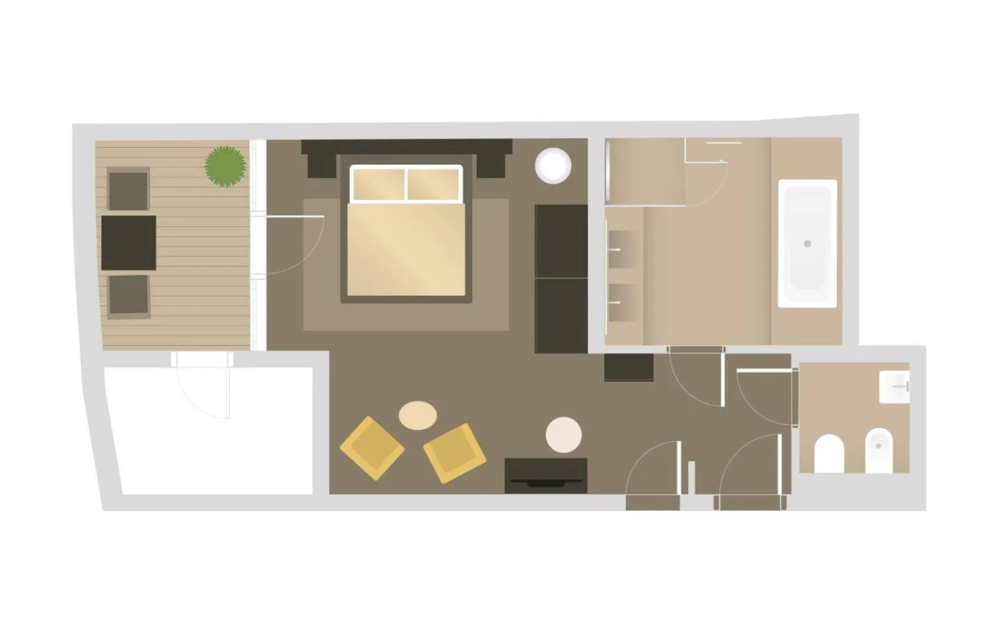 Floor plan in Iris Porsche Hotel & Restaurant