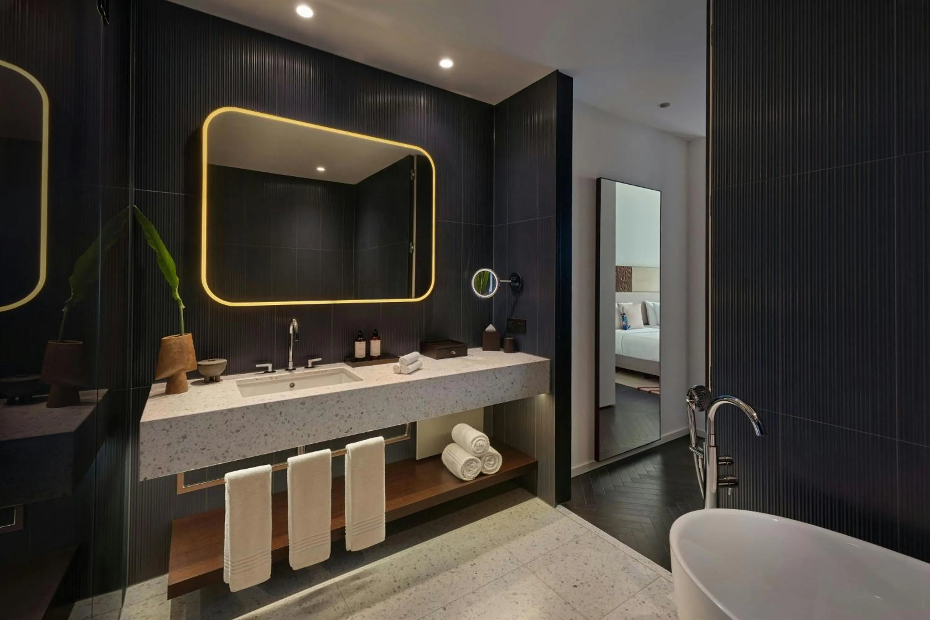 Bathroom in Dorothea Hotel, Budapest, Autograph Collection