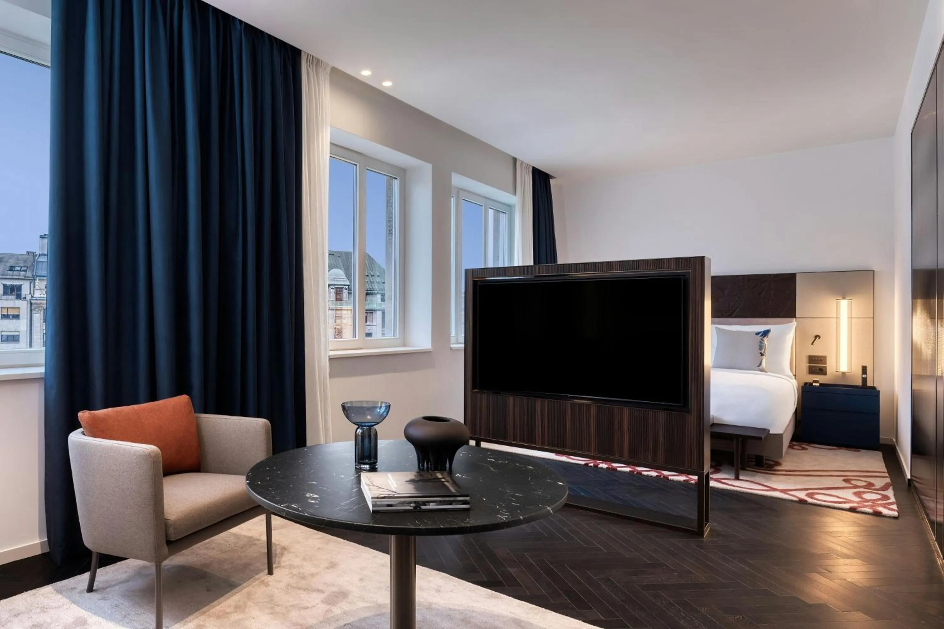 Living room in Dorothea Hotel, Budapest, Autograph Collection