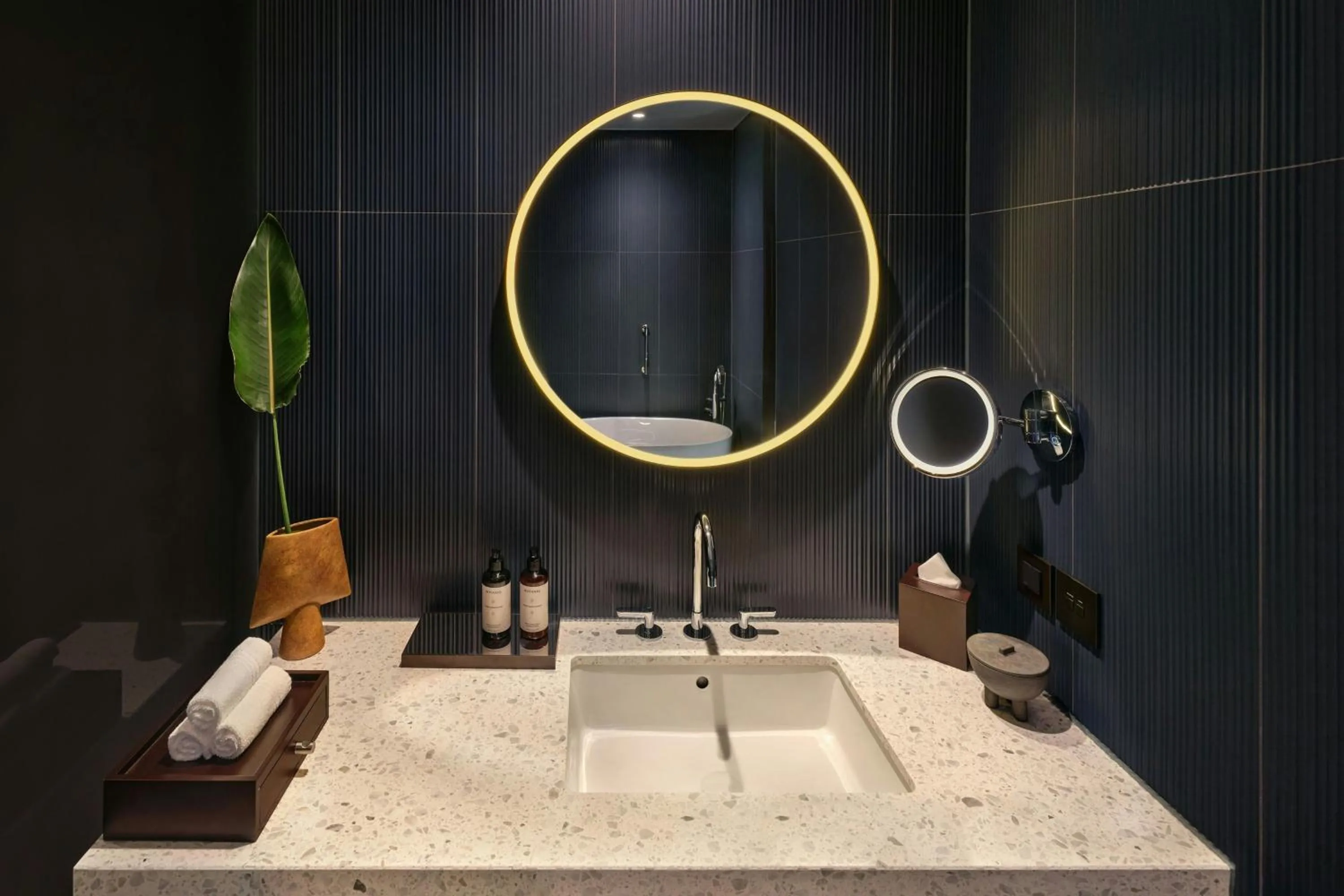 Bathroom in Dorothea Hotel, Budapest, Autograph Collection