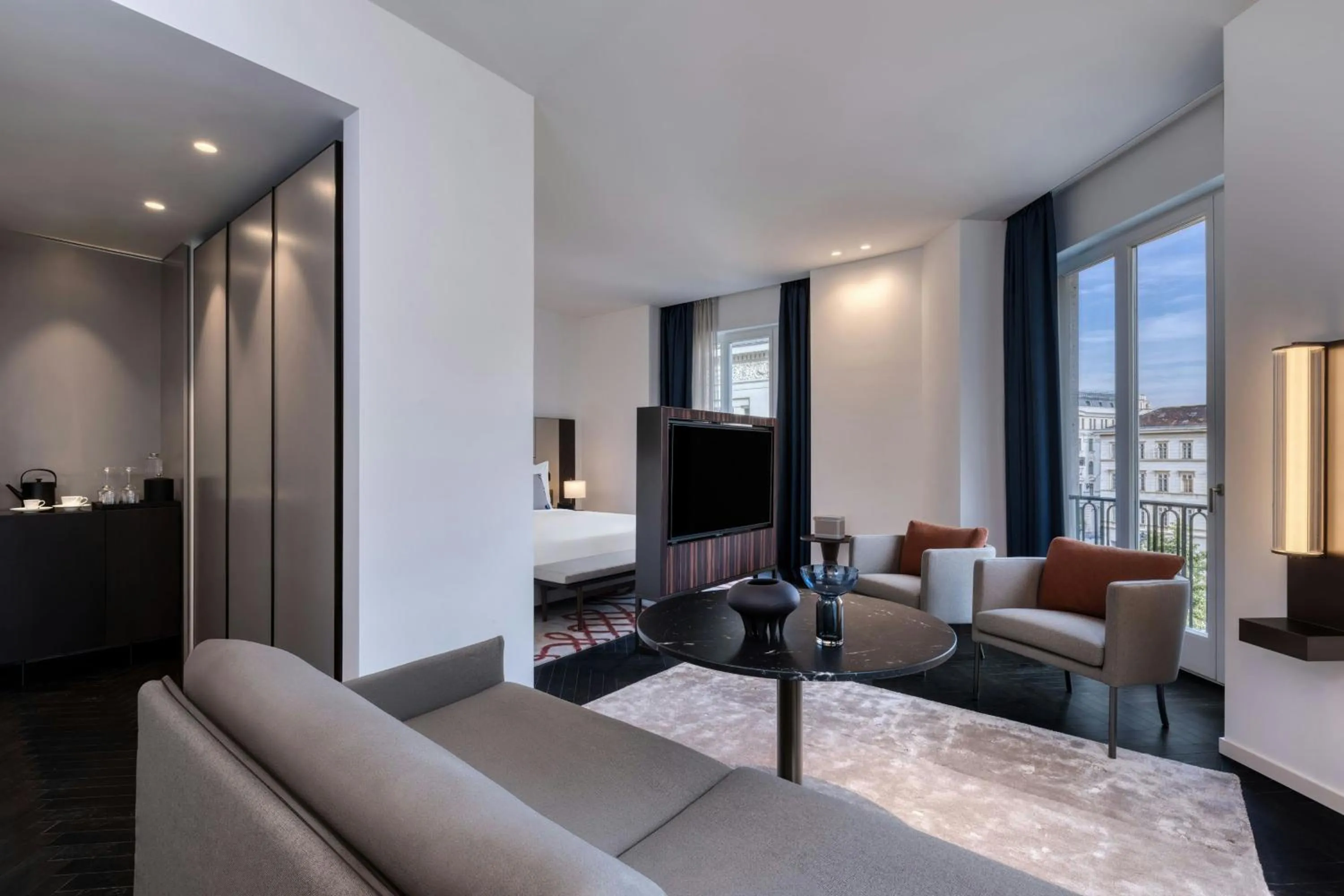 Bedroom in Dorothea Hotel, Budapest, Autograph Collection