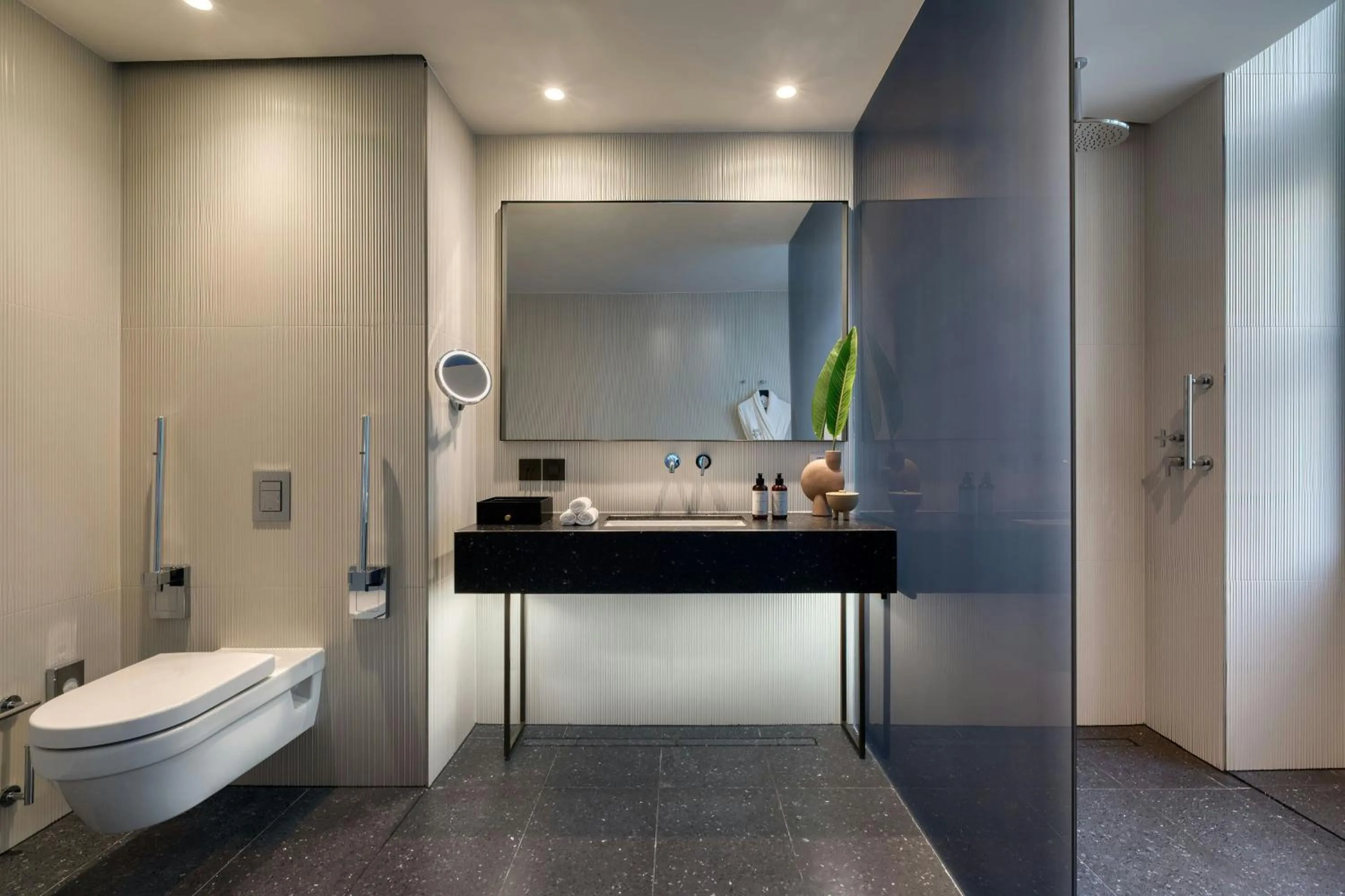 Bathroom in Dorothea Hotel, Budapest, Autograph Collection