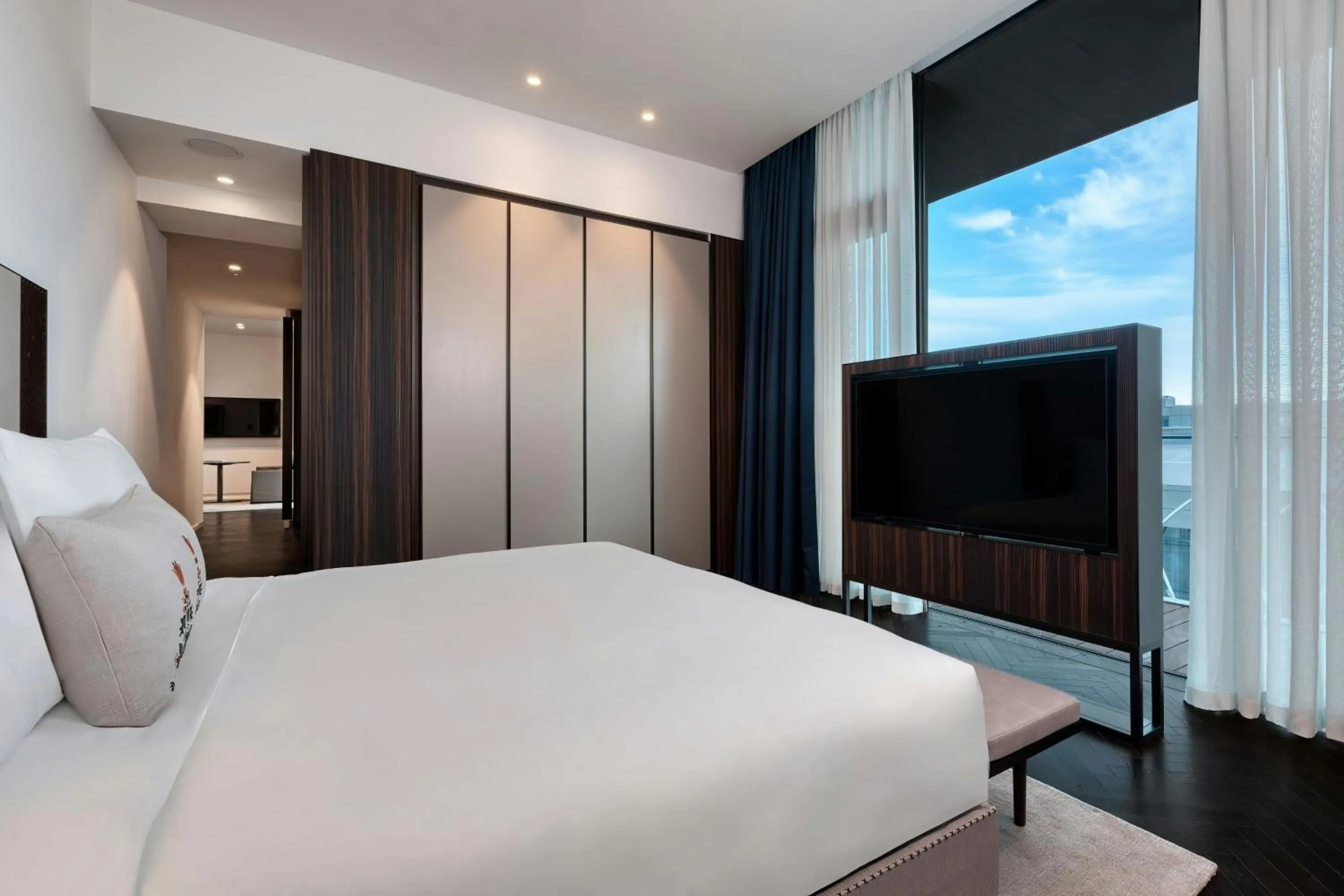 Bedroom, Bed in Dorothea Hotel, Budapest, Autograph Collection