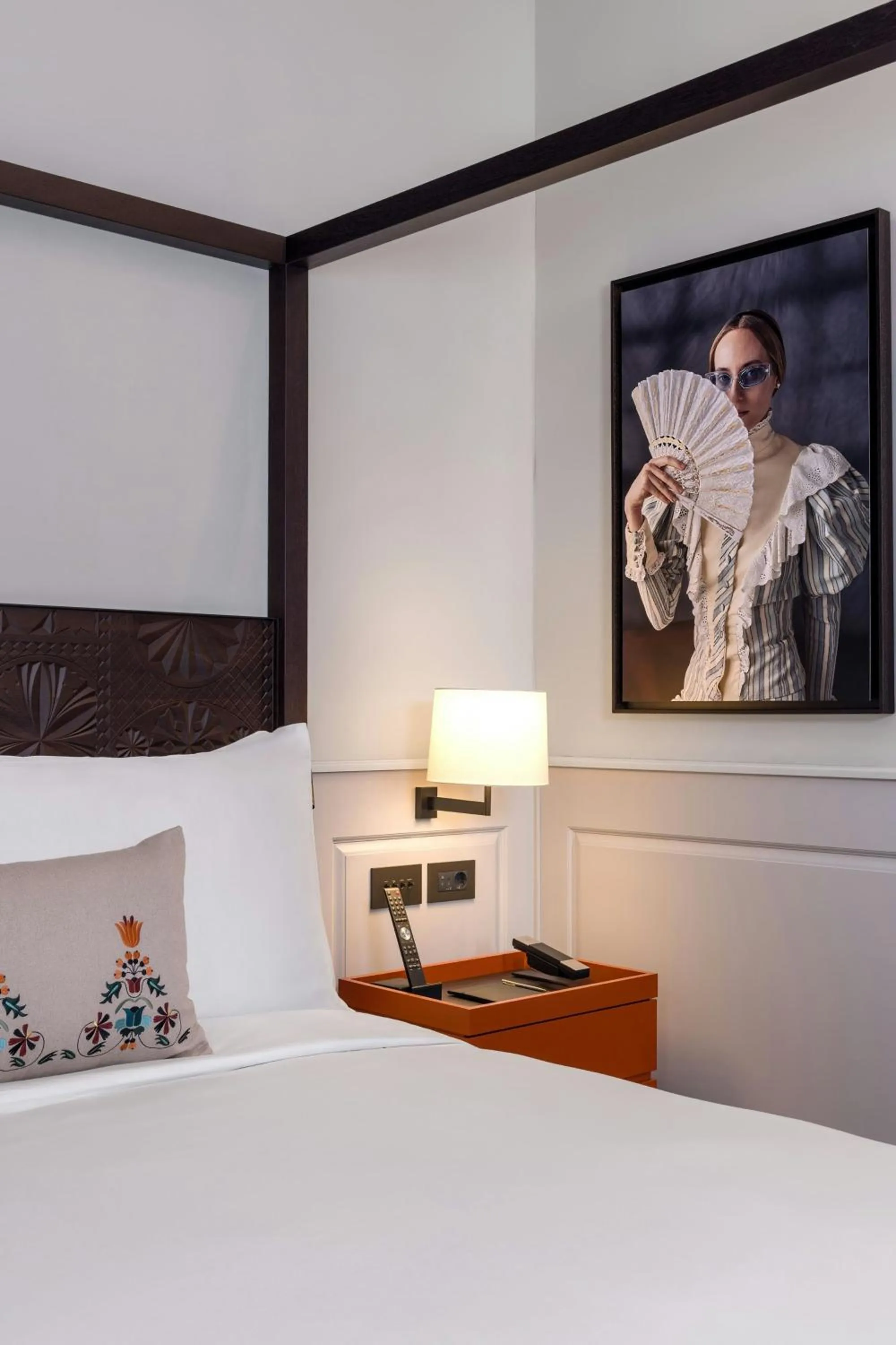 Bedroom, Bed in Dorothea Hotel, Budapest, Autograph Collection