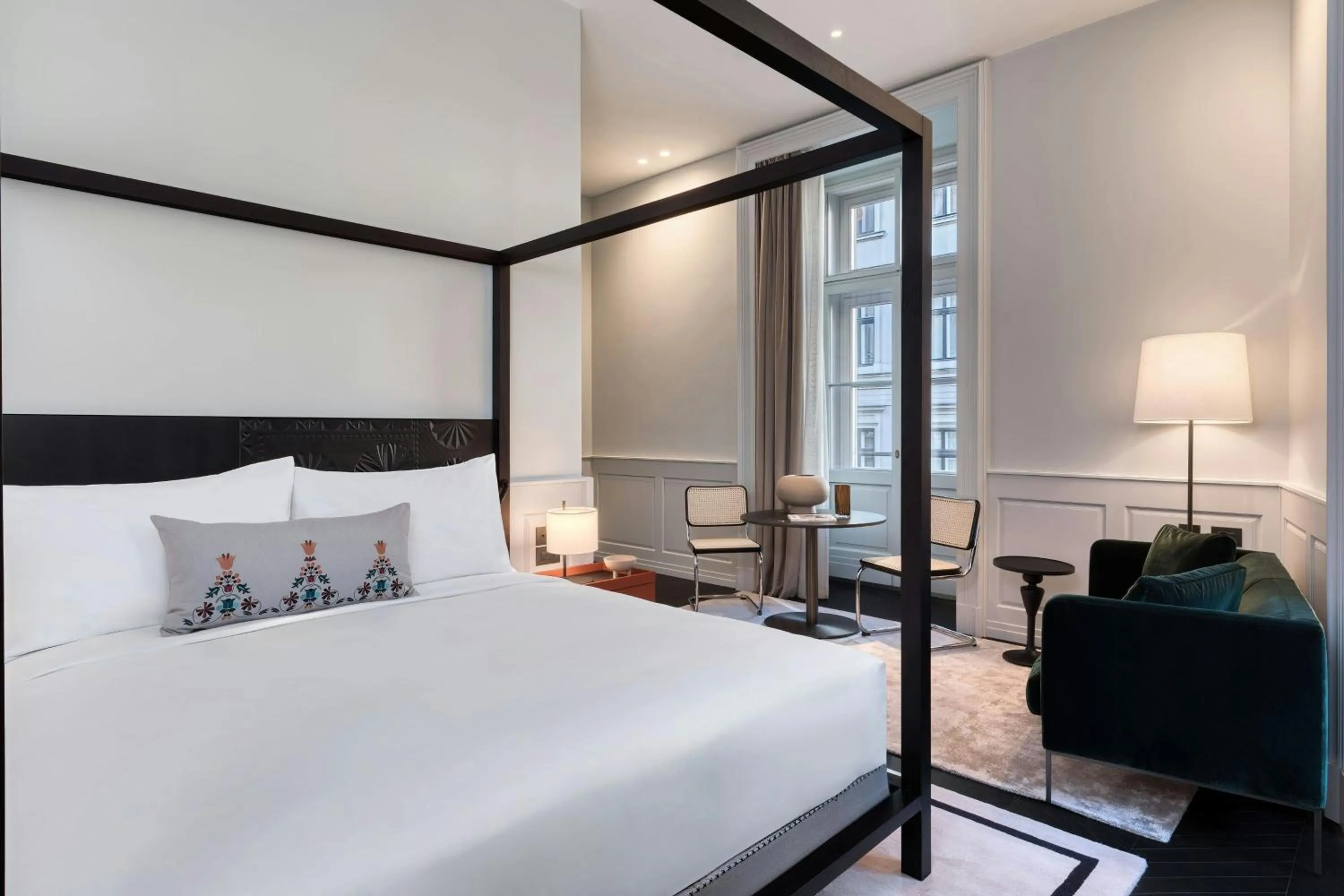 Photo of the whole room, Bed in Dorothea Hotel, Budapest, Autograph Collection