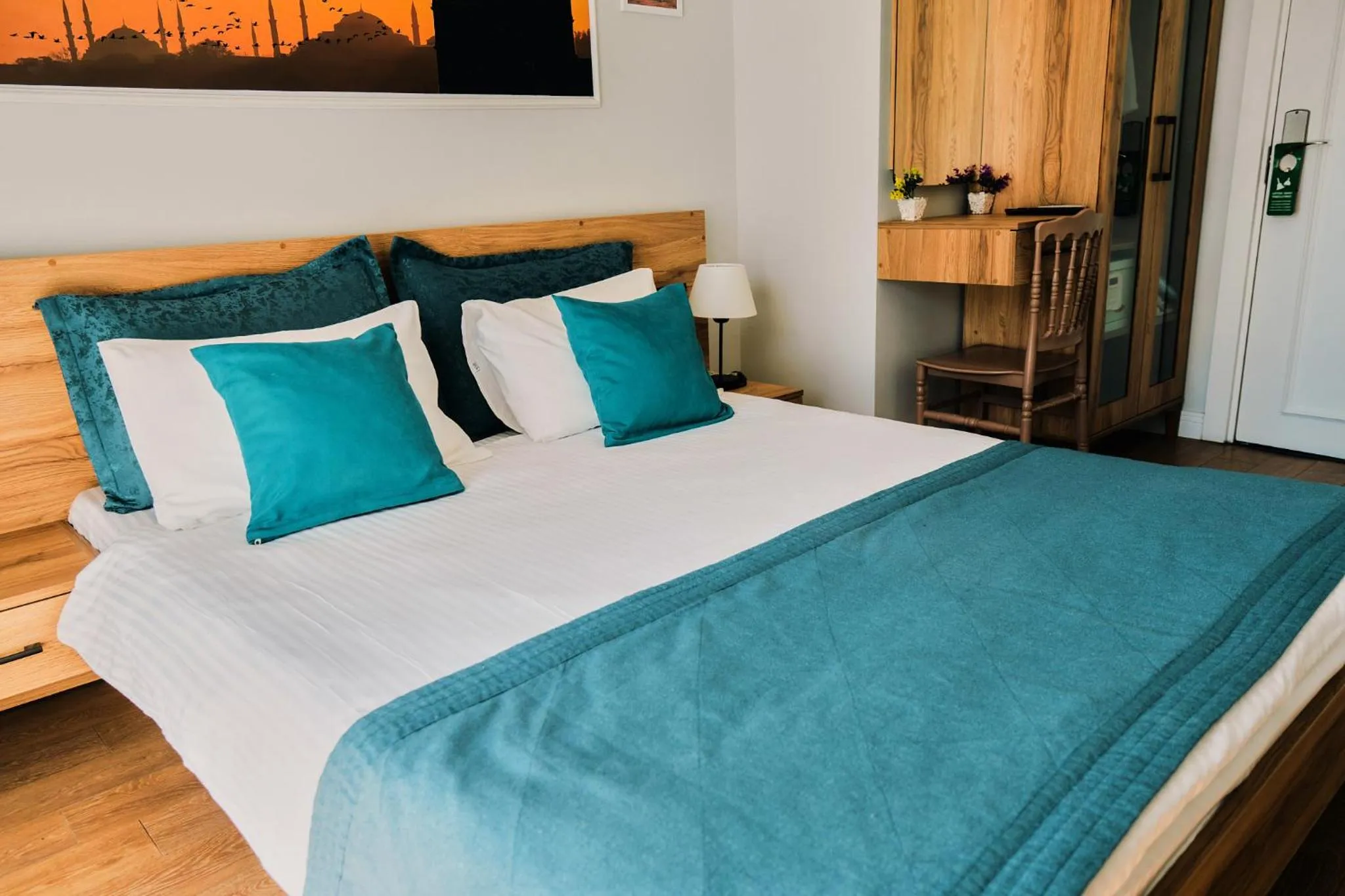 Bed in Taksim Santa Lucia Hotel