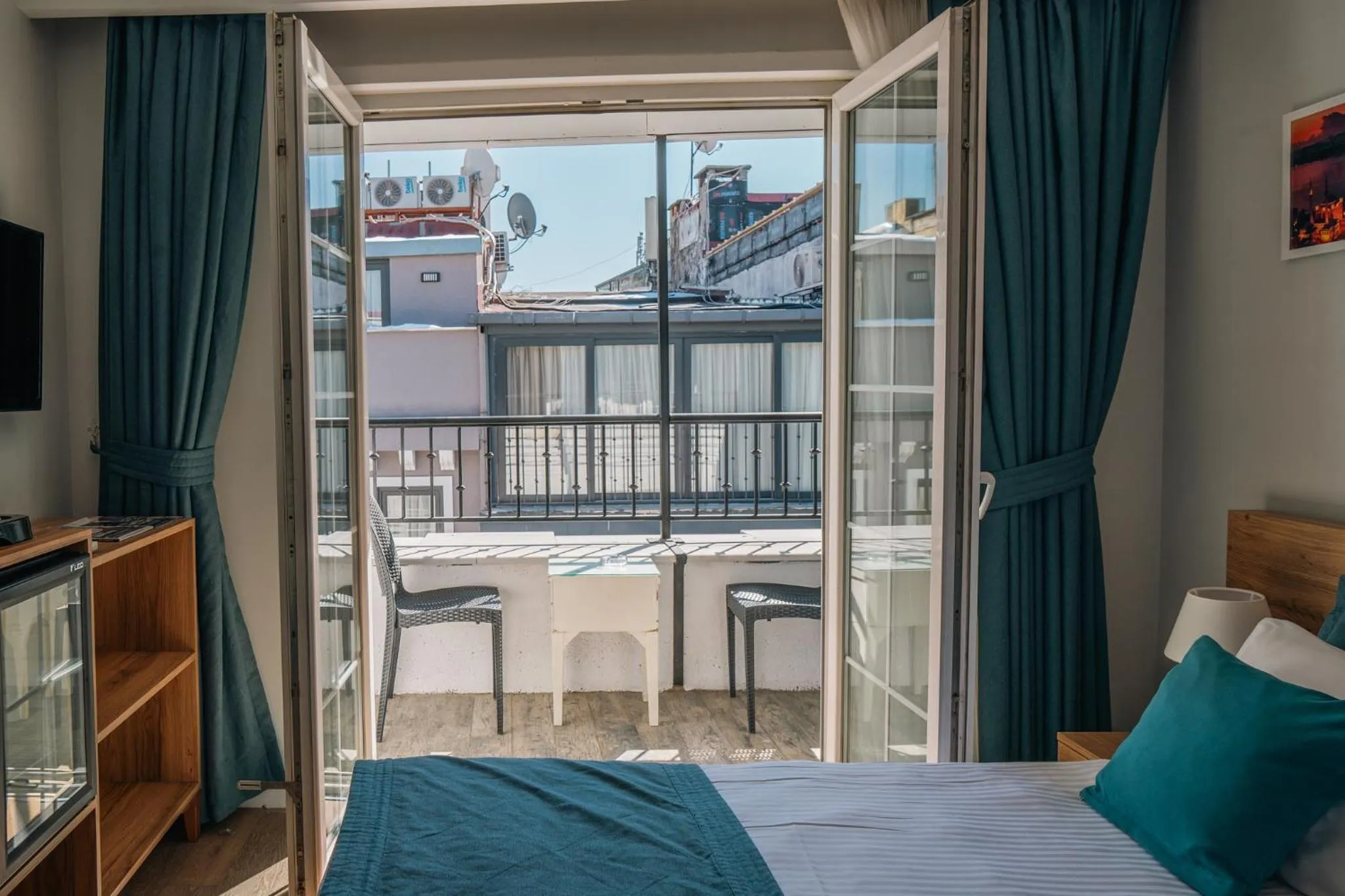 View (from property/room), Bed in Taksim Santa Lucia Hotel