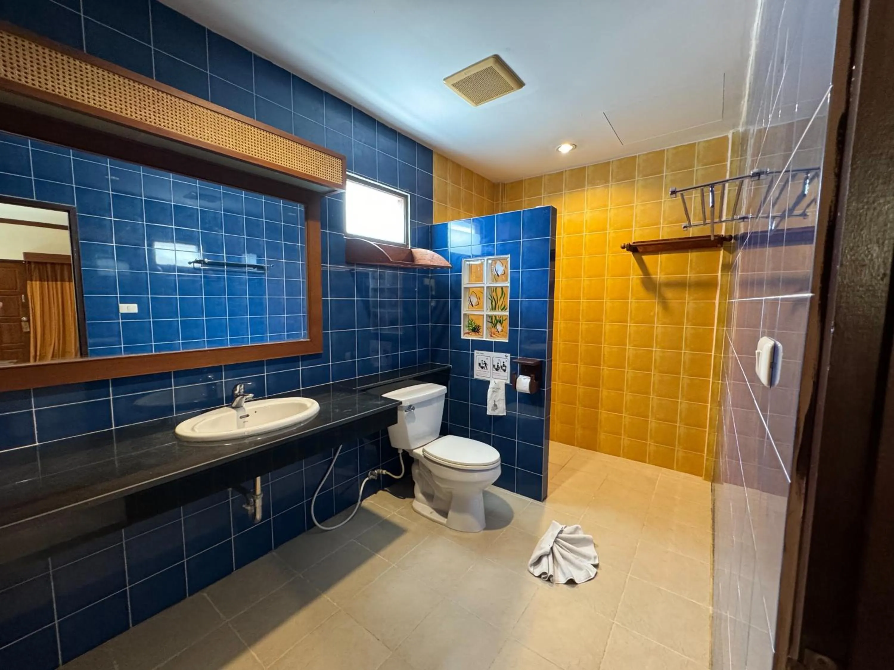 Bathroom in Hotel and Beach Bungalow at Lanta Resort