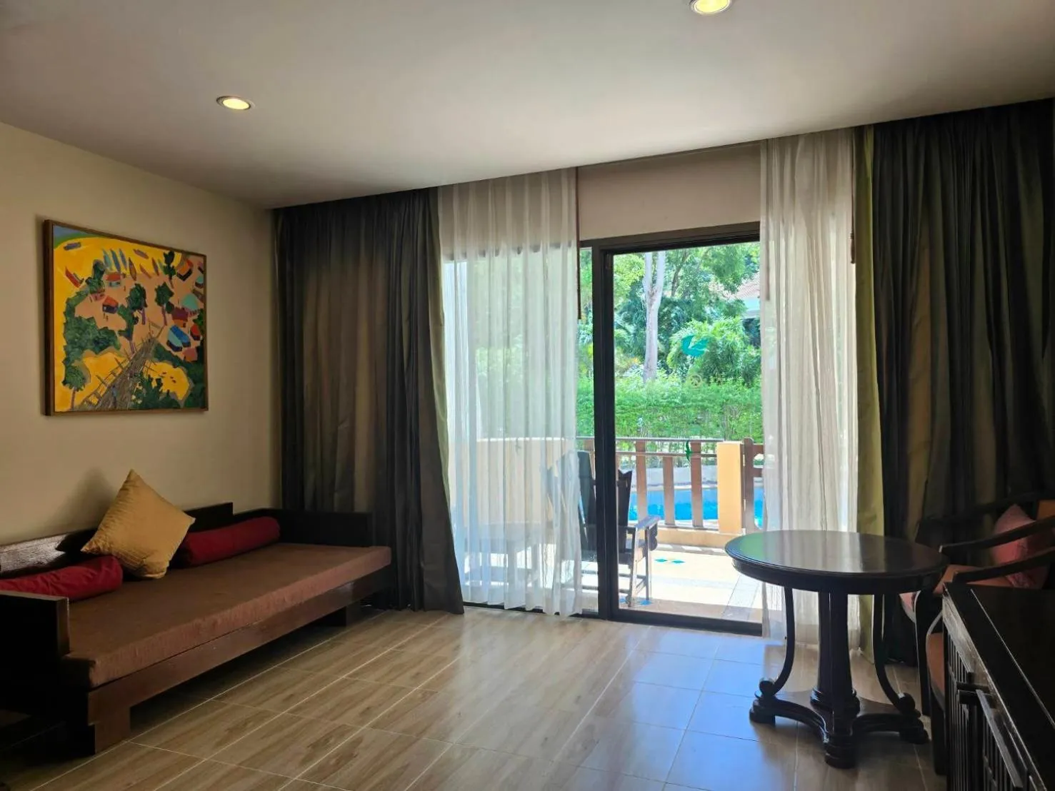 Balcony/Terrace in Hotel and Beach Bungalow at Lanta Resort