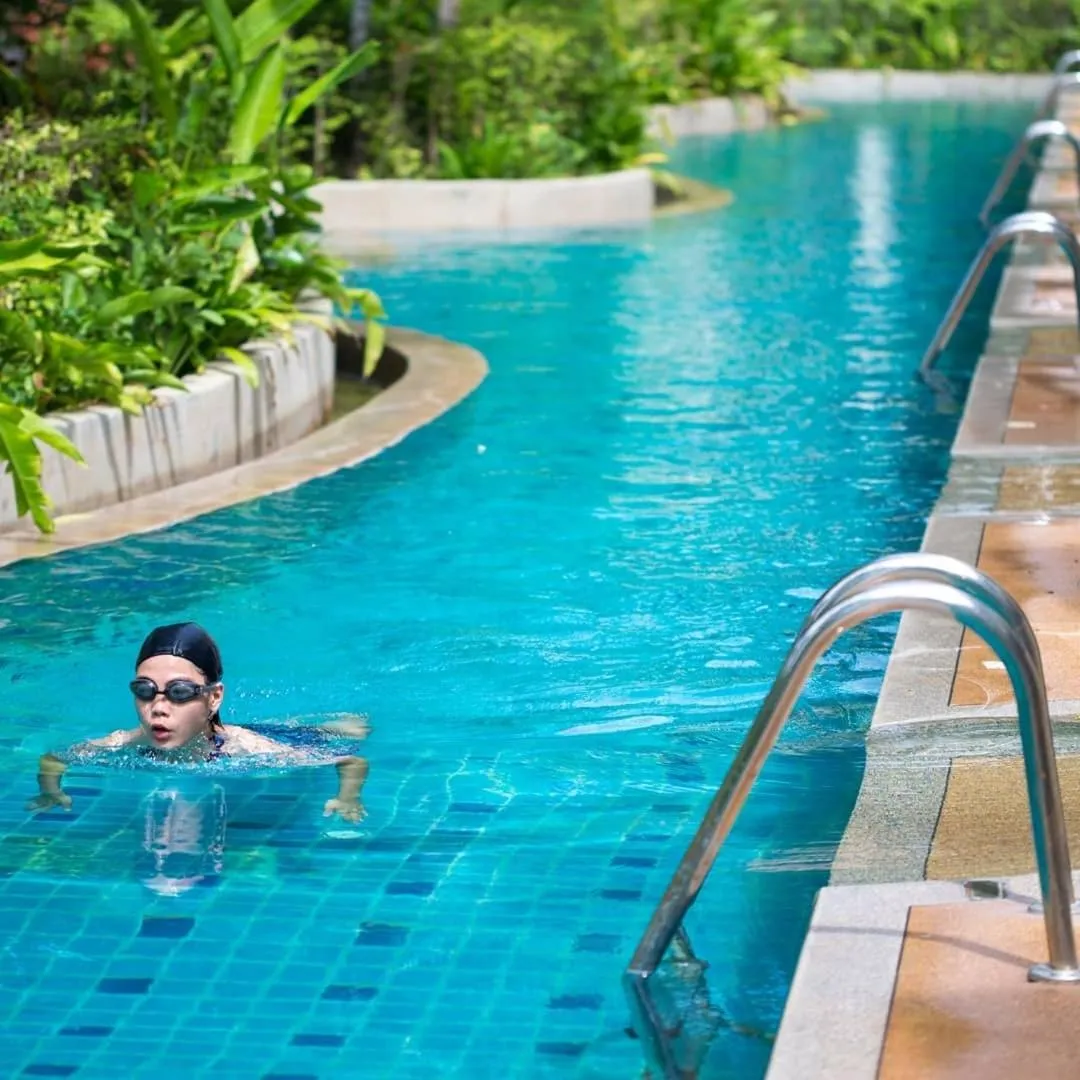 Swimming pool in Hotel and Beach Bungalow at Lanta Resort