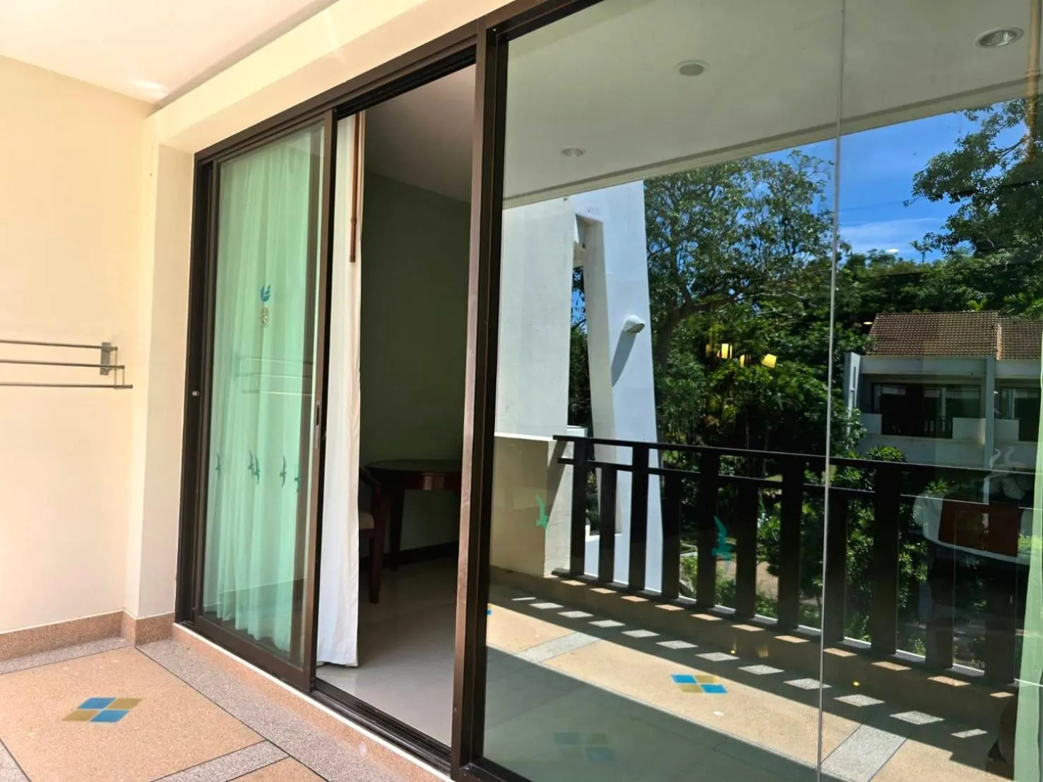 Balcony/Terrace in Hotel and Beach Bungalow at Lanta Resort