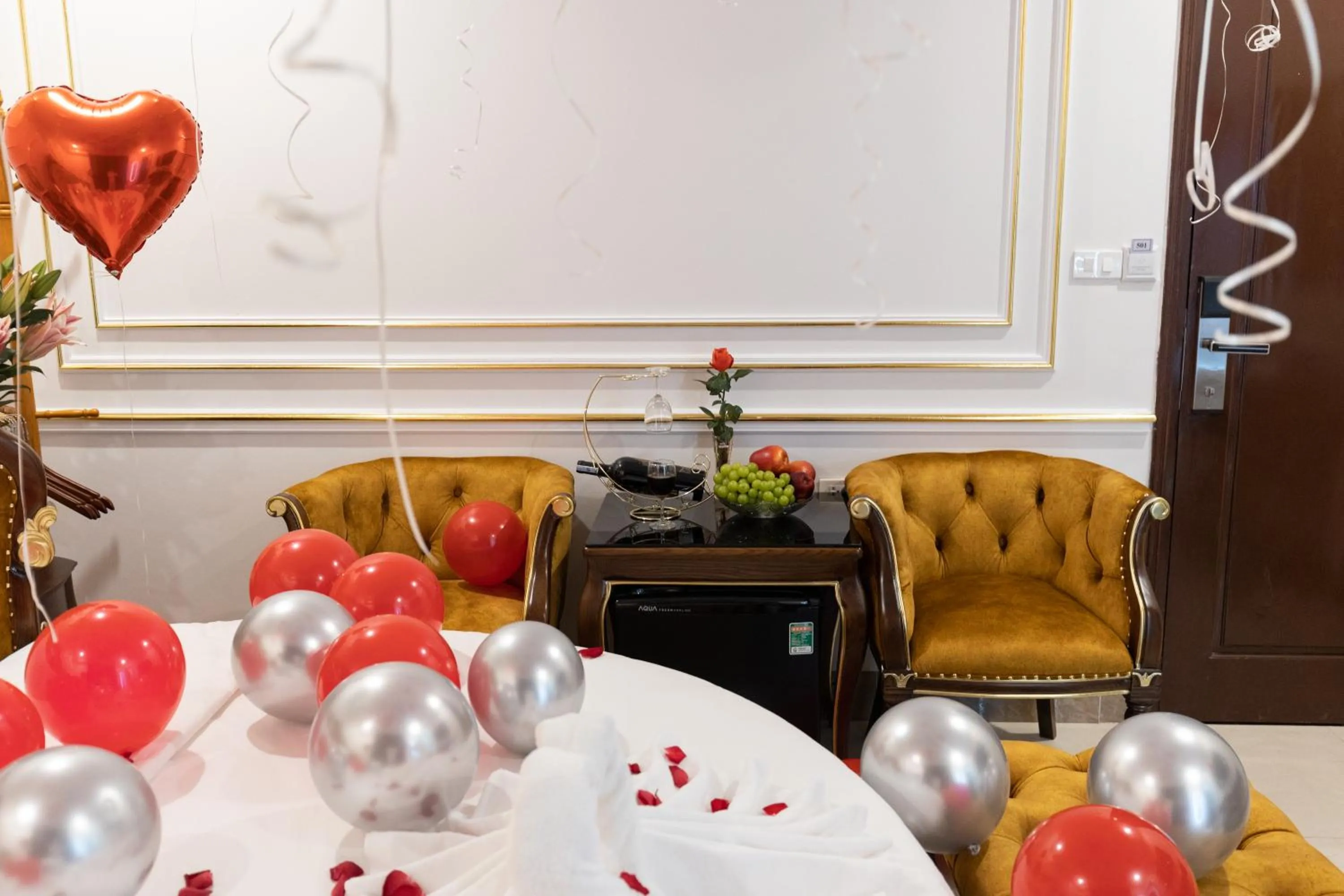 Decorative detail in Royal Hotel Sài Đồng - Long Biên