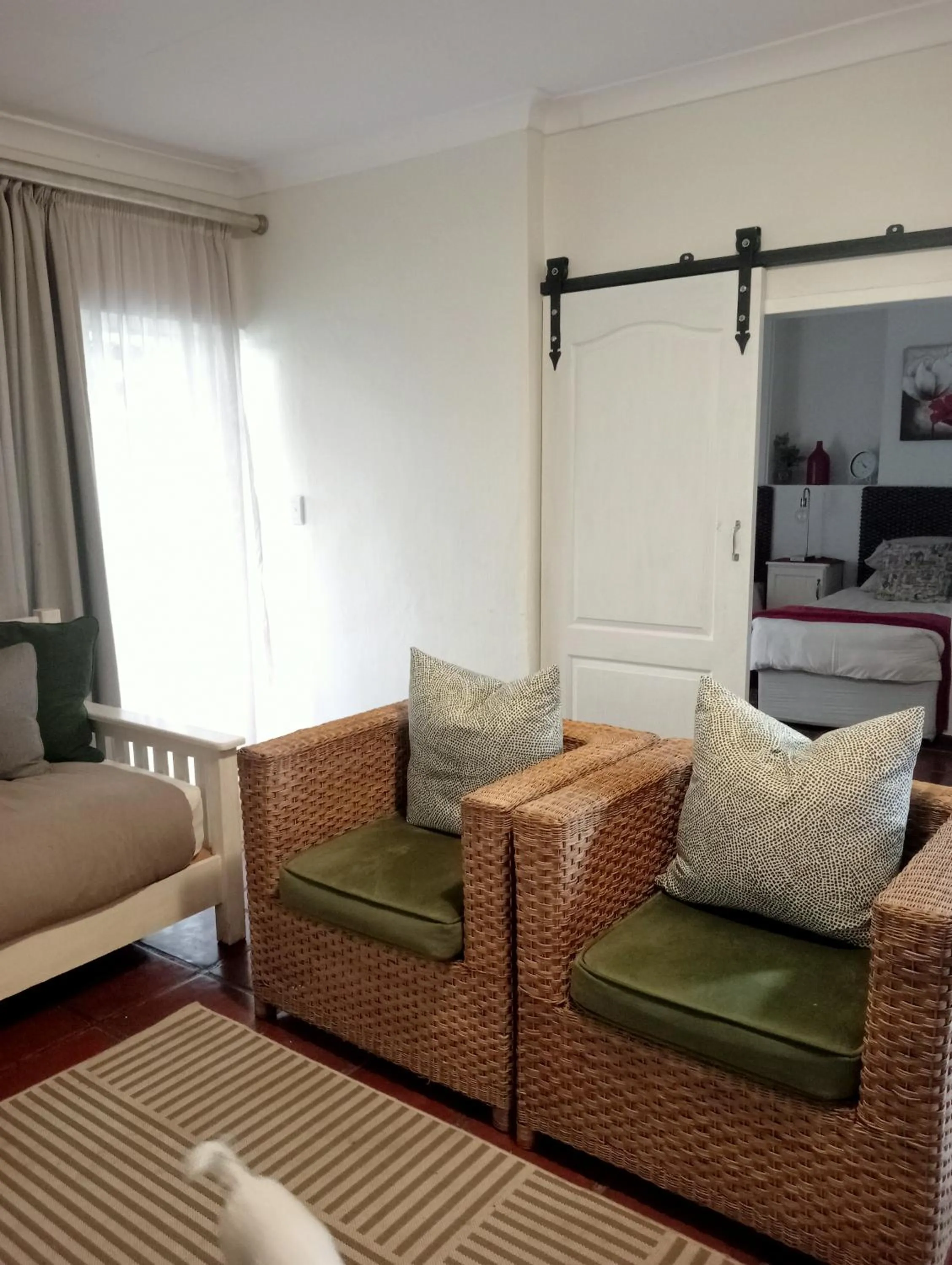 Seating area, Bed in A Cherry Lane Self Catering and B&B