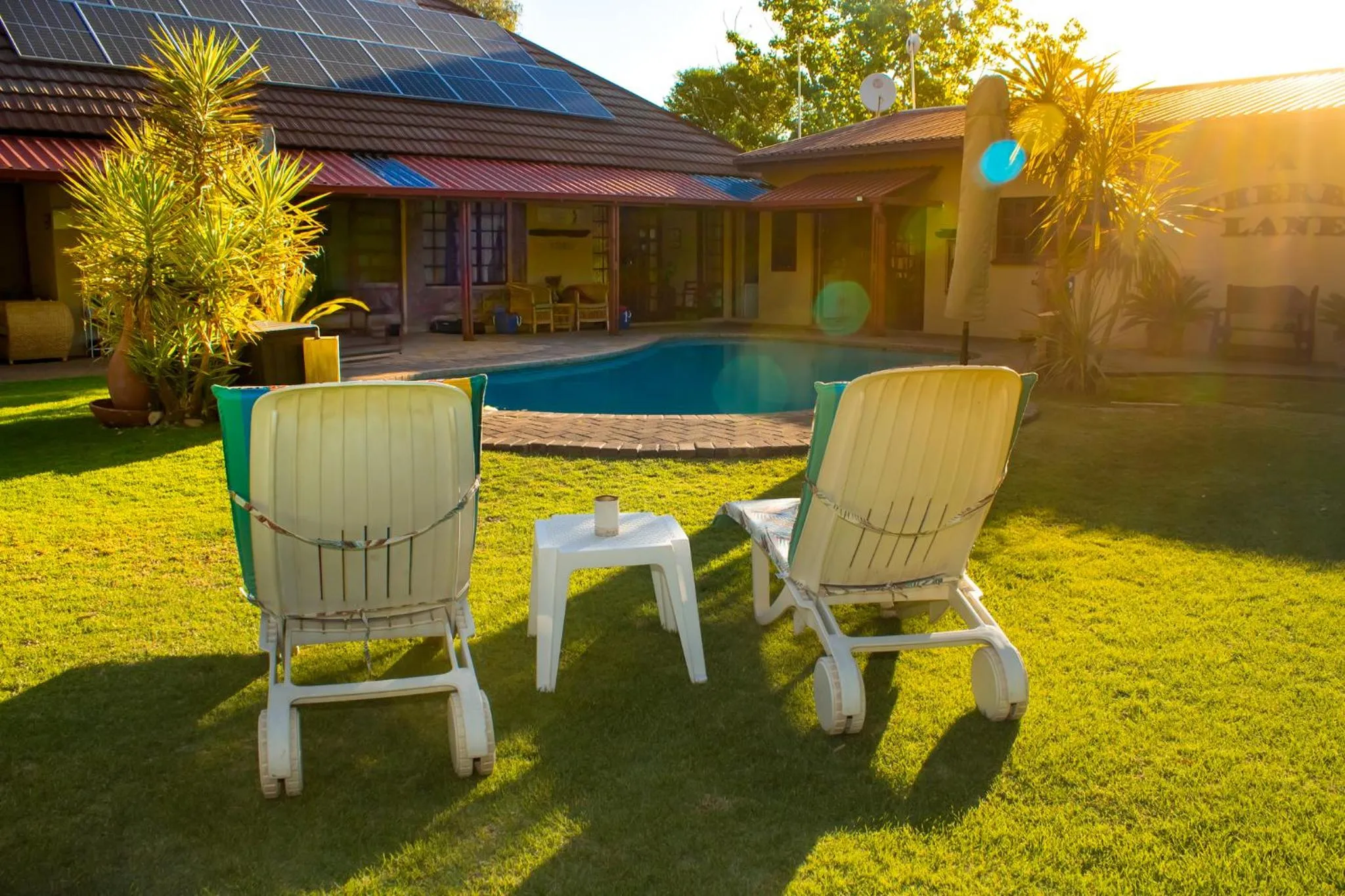 Swimming pool in A Cherry Lane Self Catering and B&B