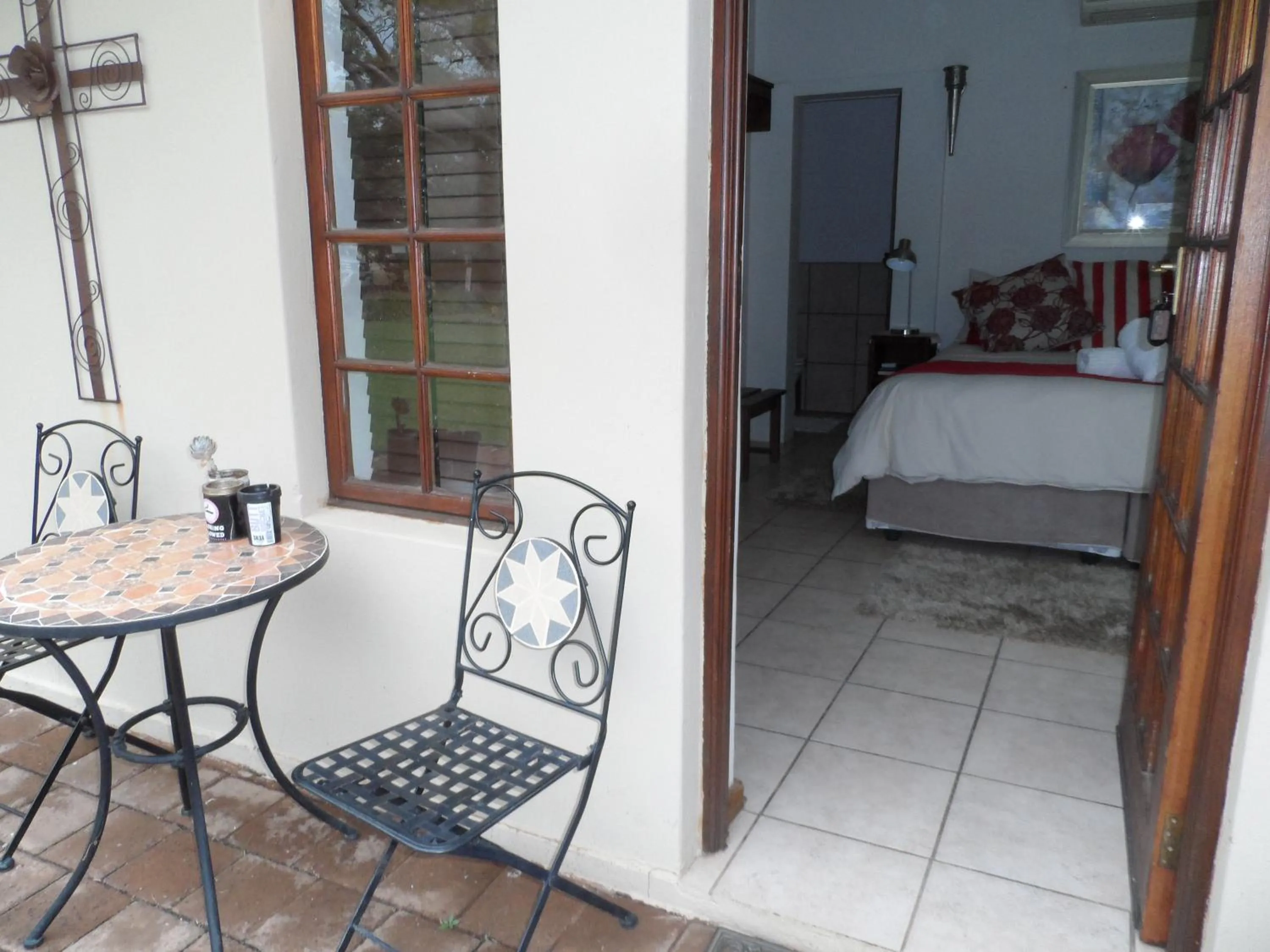 Balcony/Terrace, Bed in A Cherry Lane Self Catering and B&B